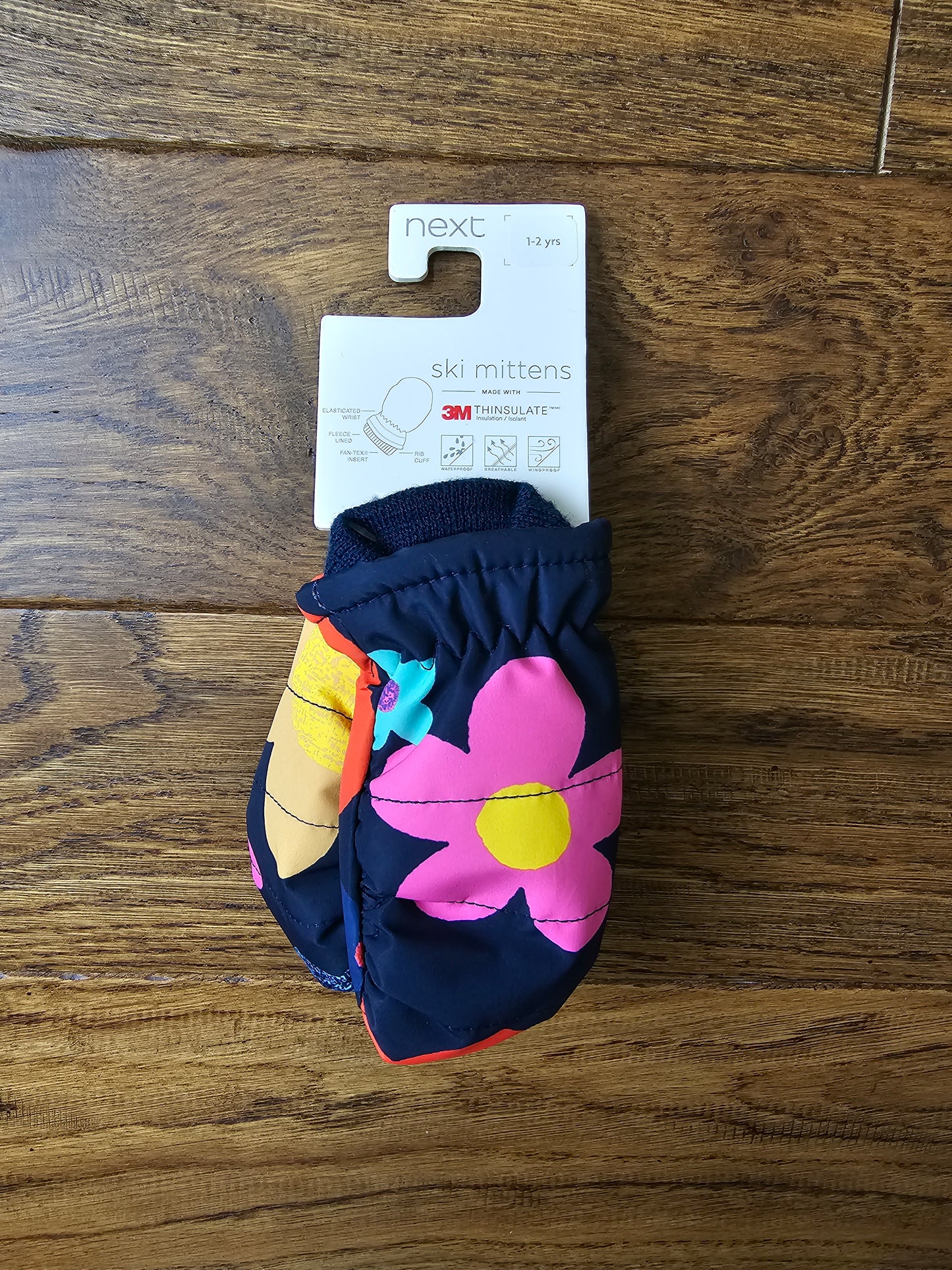 Next Thinsulate Floral Ski Mittens