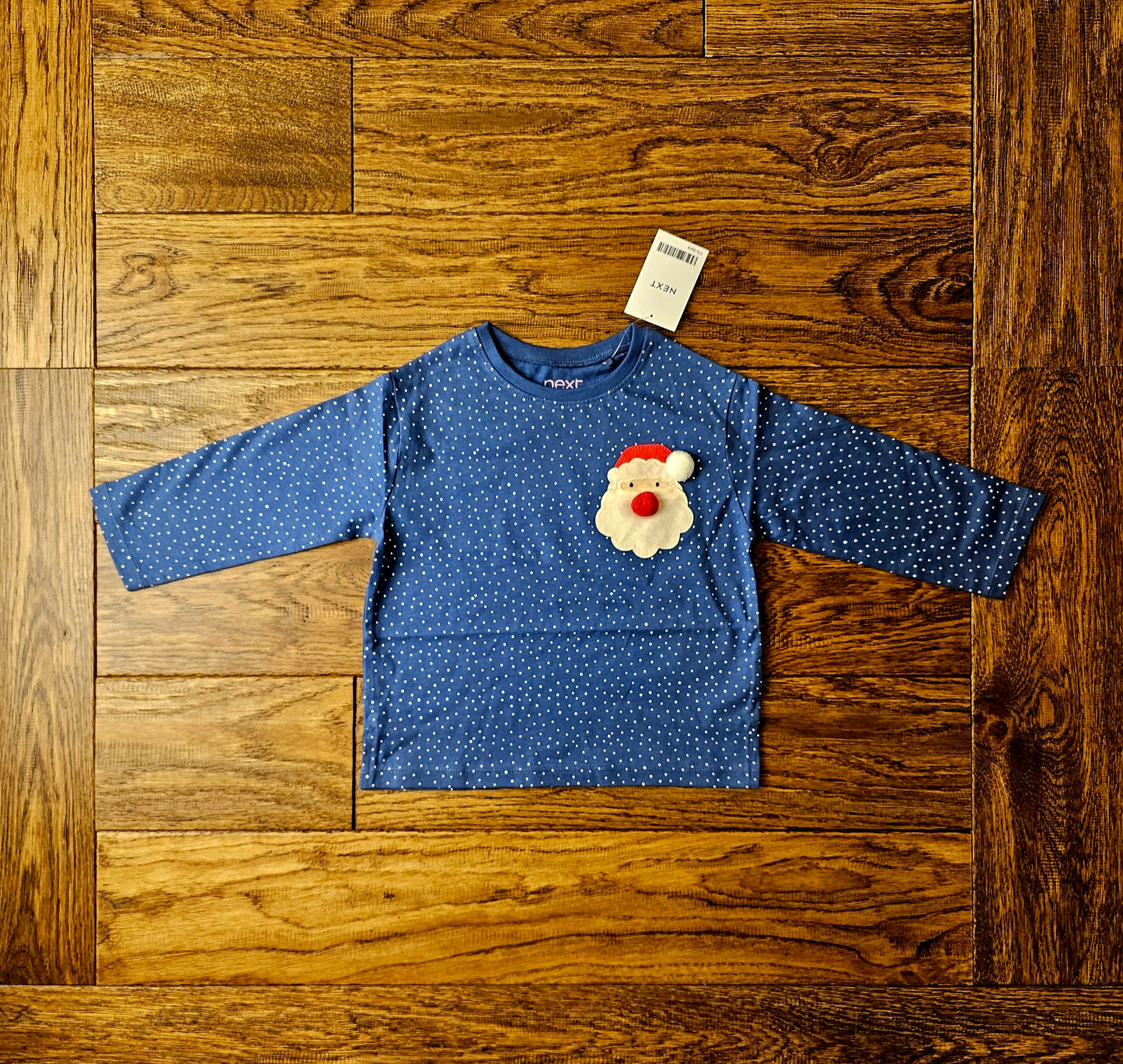 Next Santa Long Sleeved Christmas Top