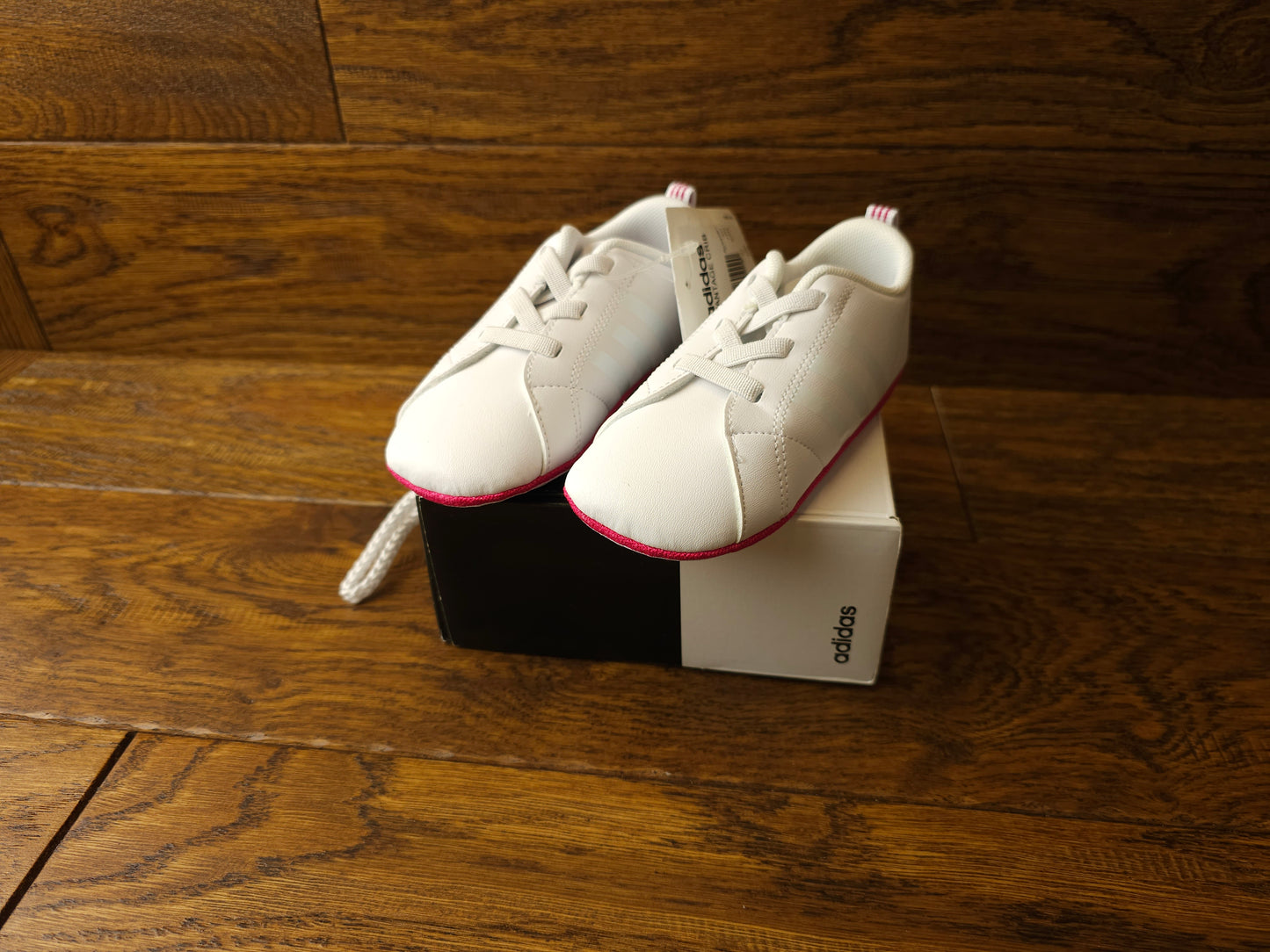 Adidas Vs Advantage Crib Shoes UK 5 Infant