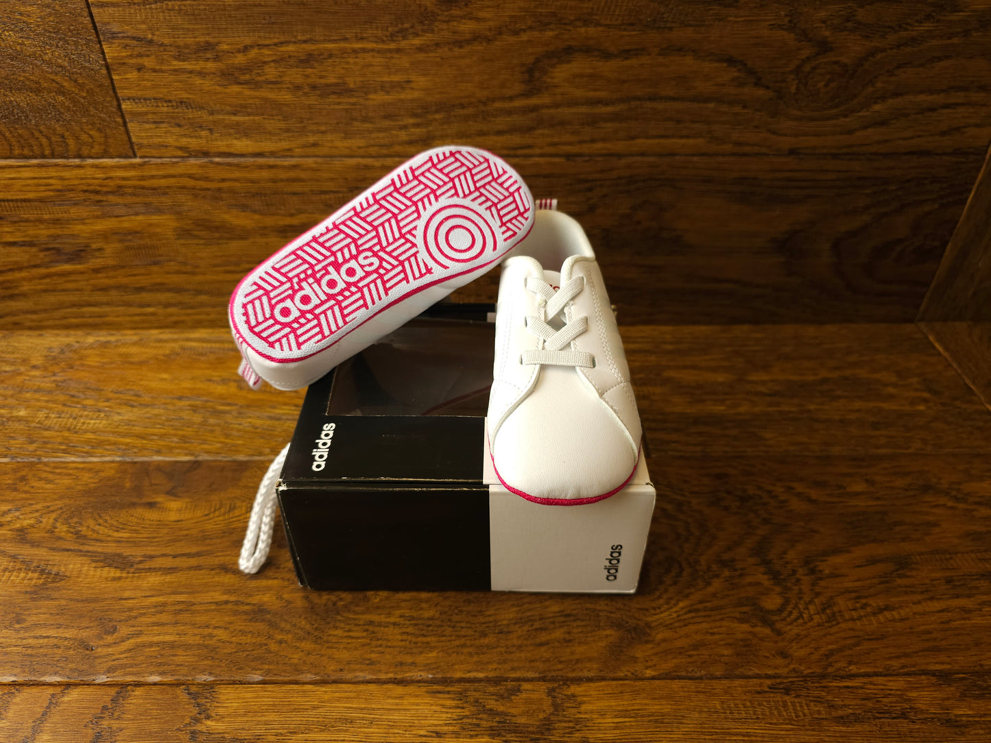 Adidas Vs Advantage Crib Shoes UK 5 Infant