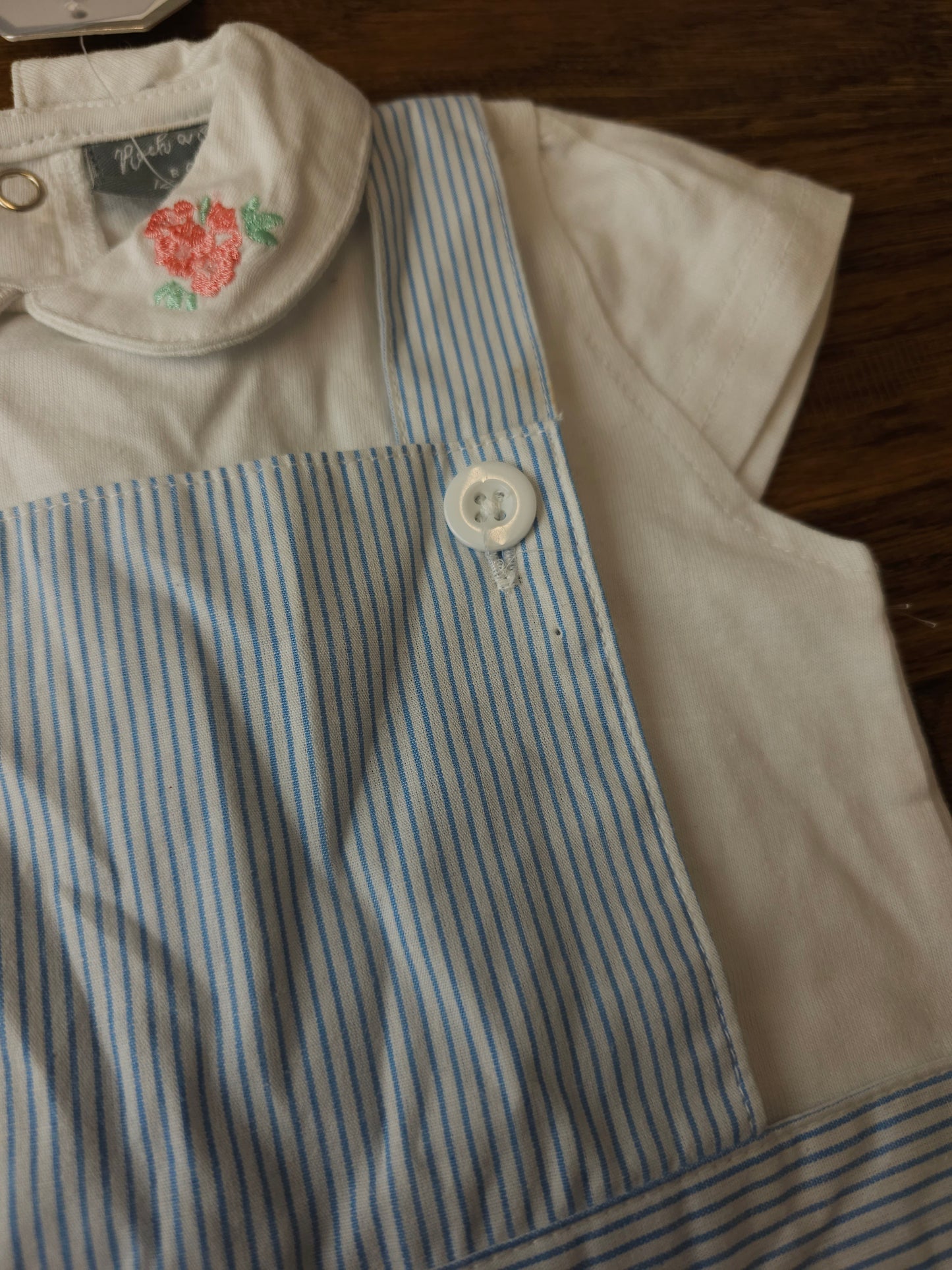 Rock a Bye Baby Boutique Pinstripe Pinafore Dress Outfit