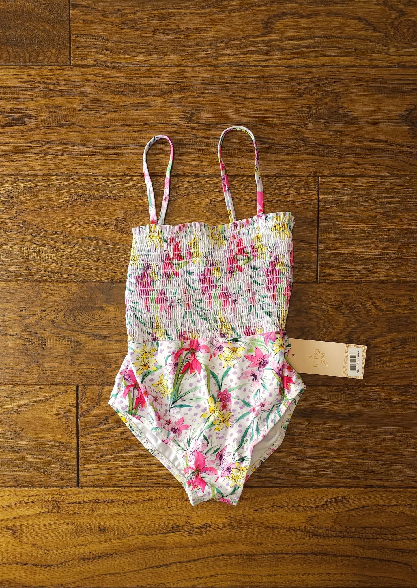 Lipsy Floral Swimming Costume With Bow Detail