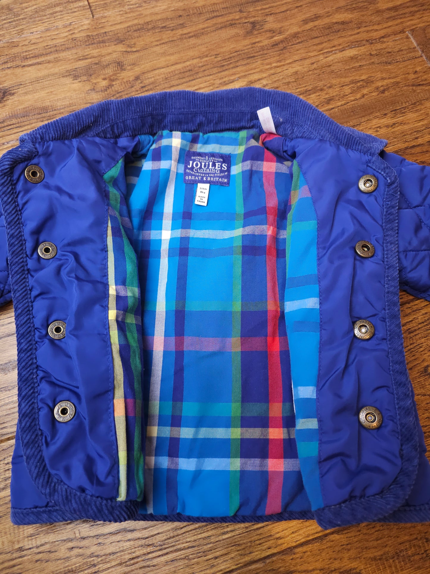 Joules Quilted Jacket 3-6 Months