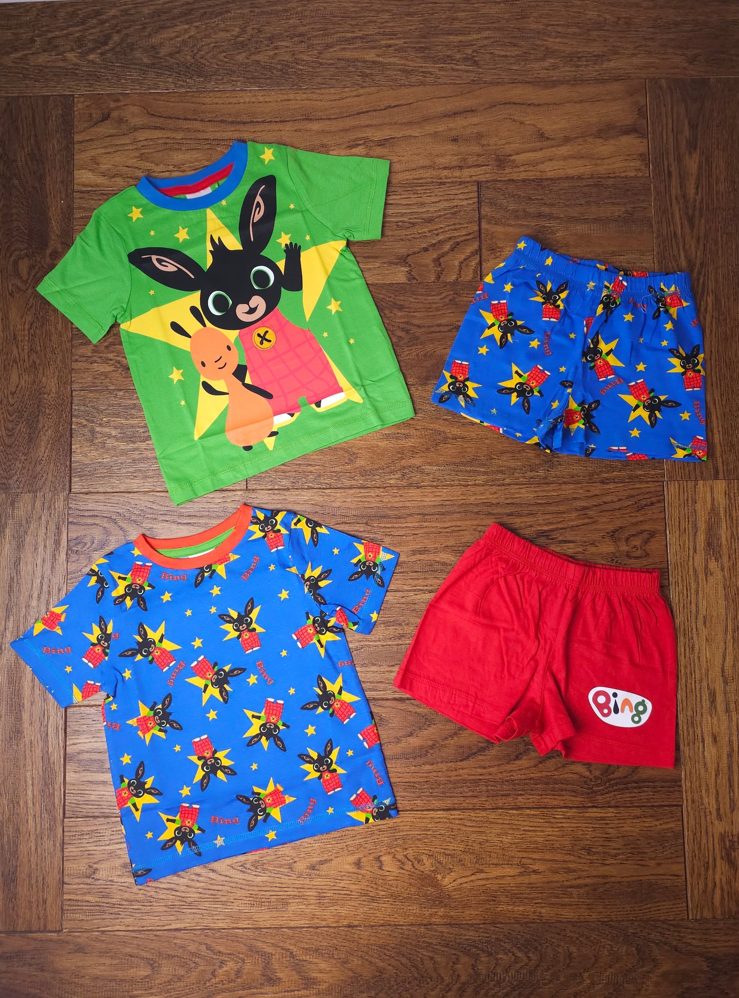 Official Bing 2x Shortie Pyjamas 18-24 Months, 2-3 Years, 3-4 Years