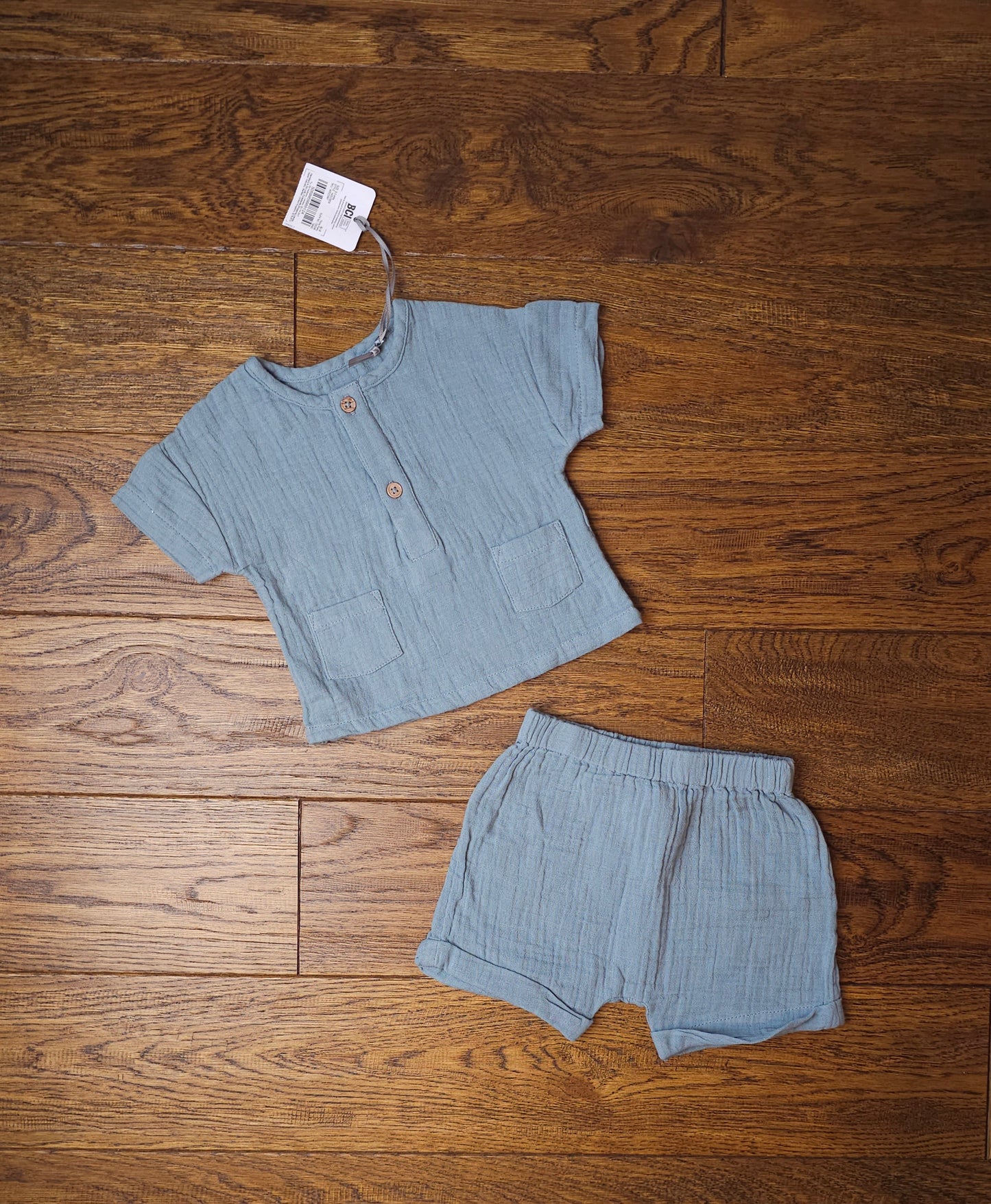 TU 100% Cotton Top and Shorts Outfit 0-3 Months