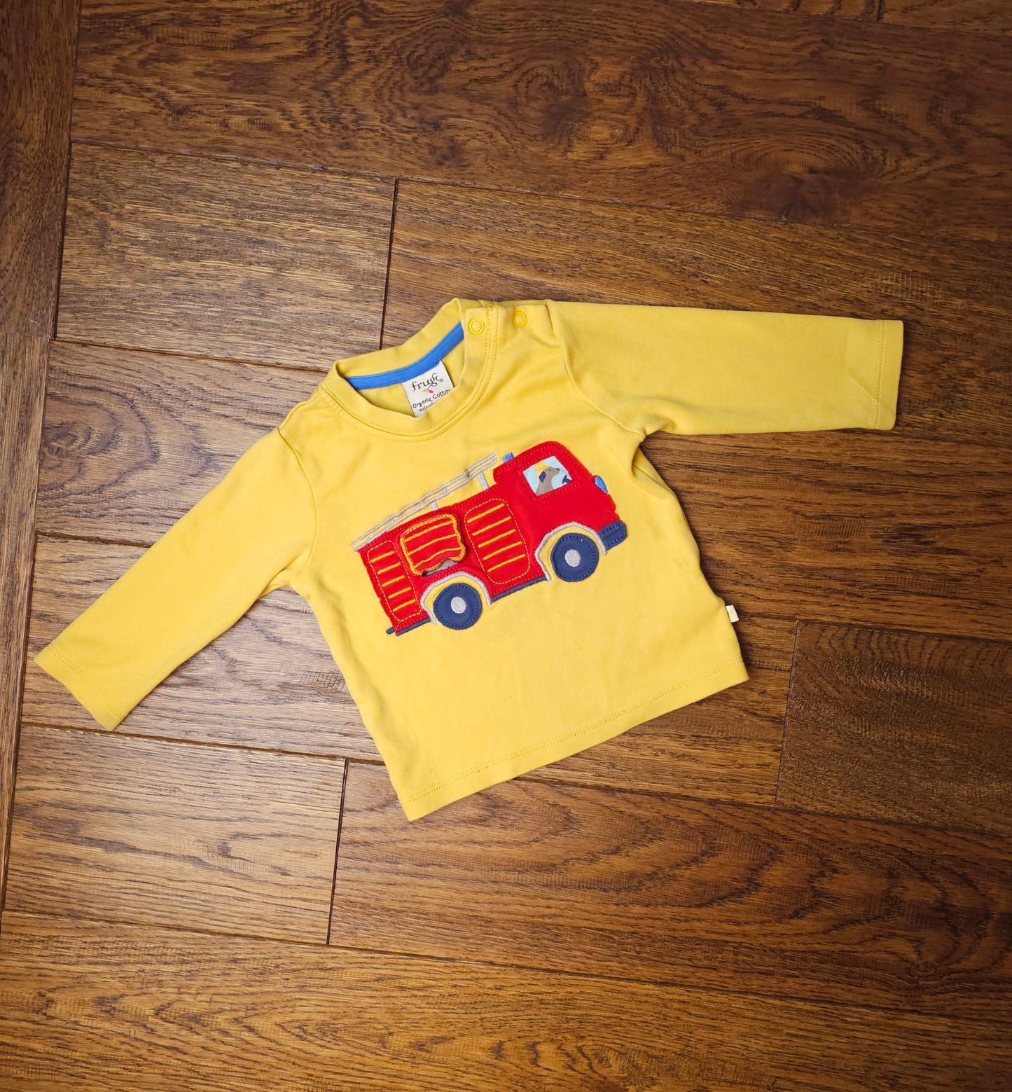 Frugi Interactive Fire Engine Top 3-6 Months.