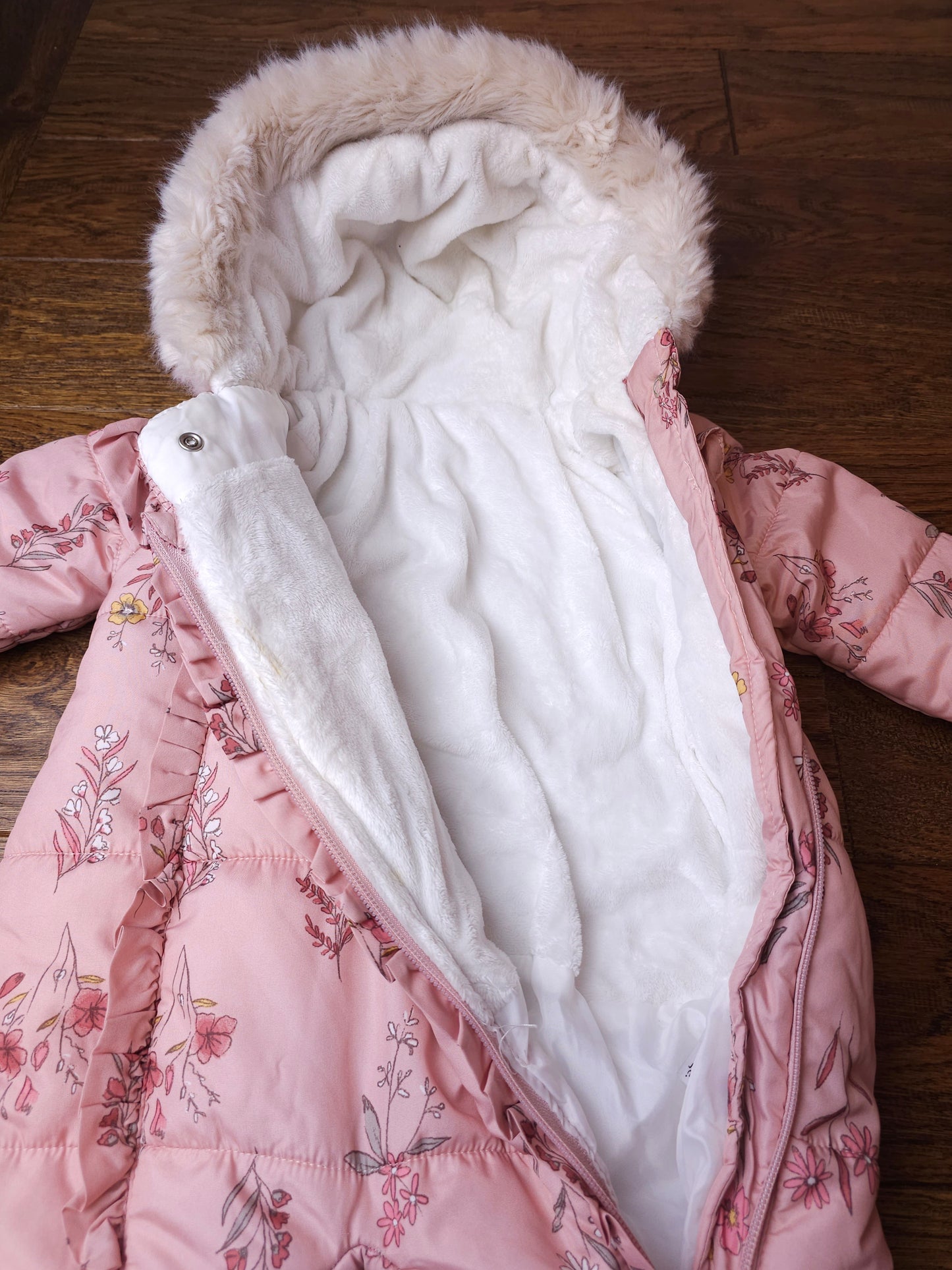 George Floral Pramsuit Snowsuit 6-9 Months