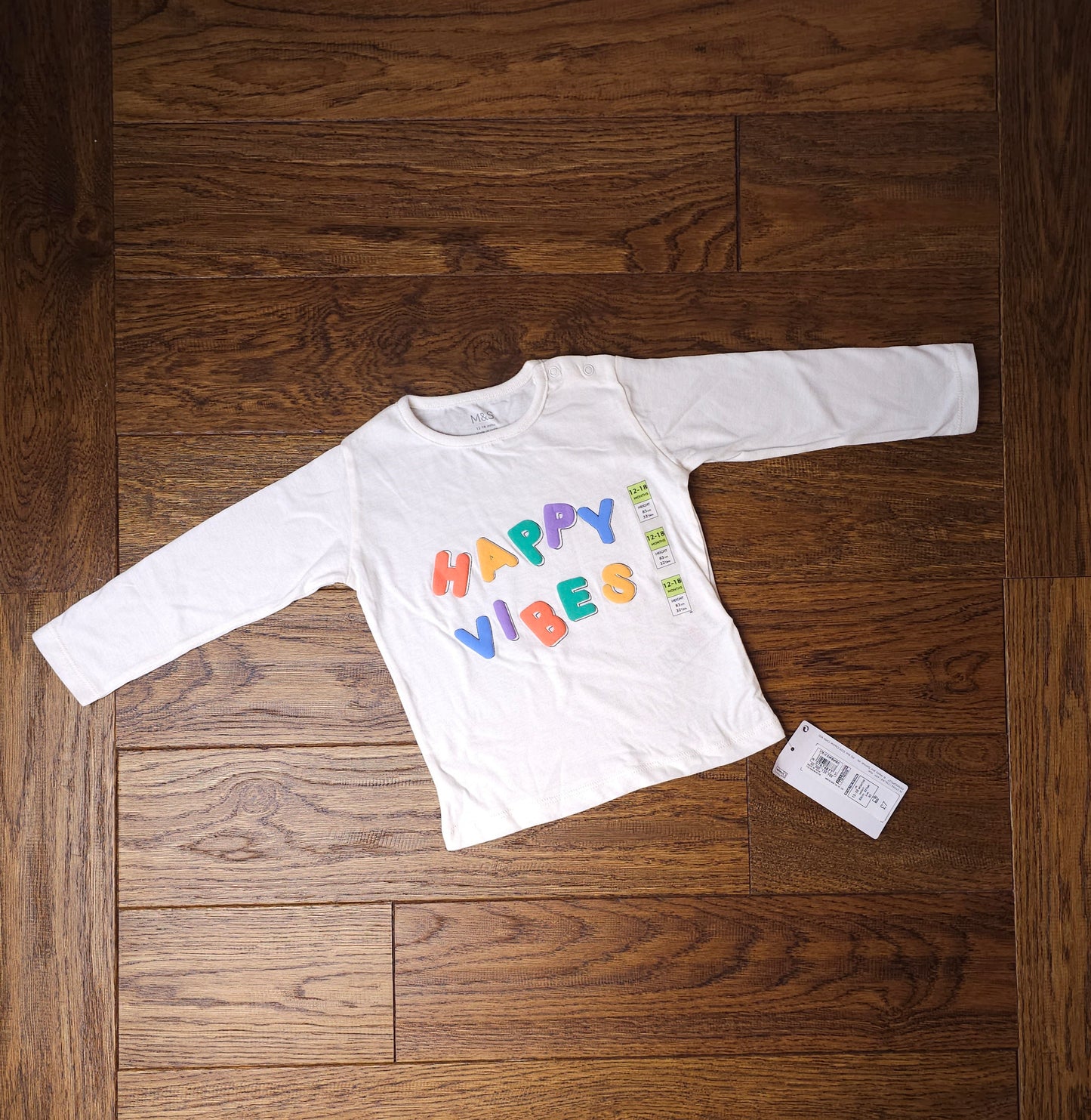 Marks and Spencer Happy Vibes Top 12-18 Months