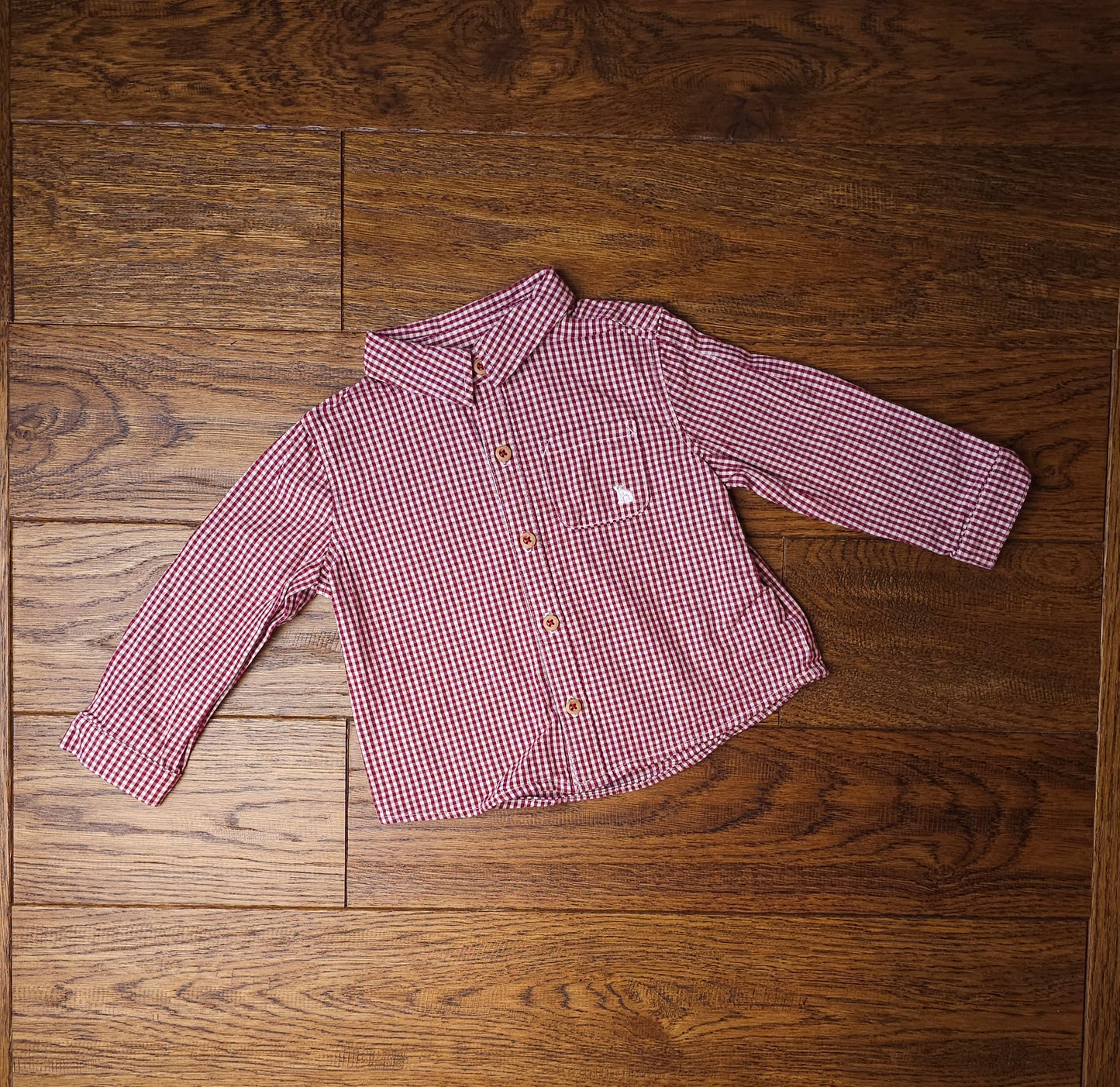 The White Company Chequered Shirt 9-12 Months