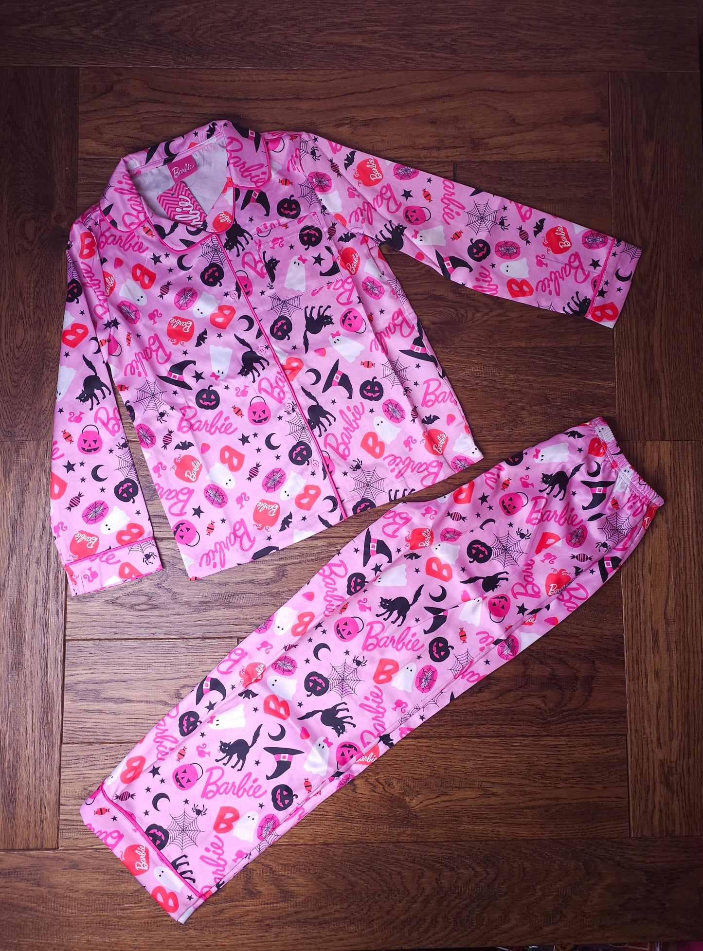 Matalan Official Satin Barbie Halloween Pyjamas 9 Years, 10 Years