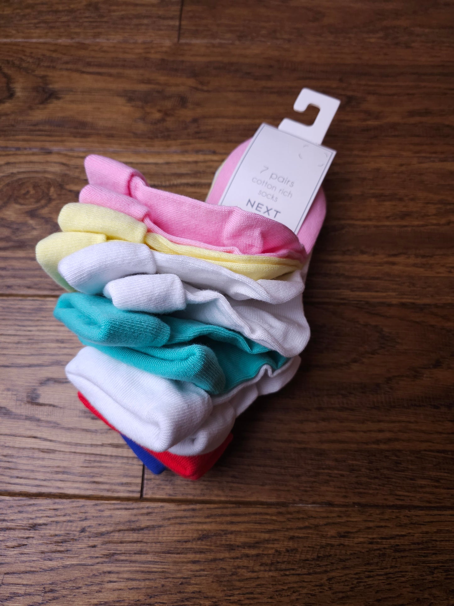 Next 7x Cotton Rich Socks UK Infant 6-8.5, UK Infant 9-12