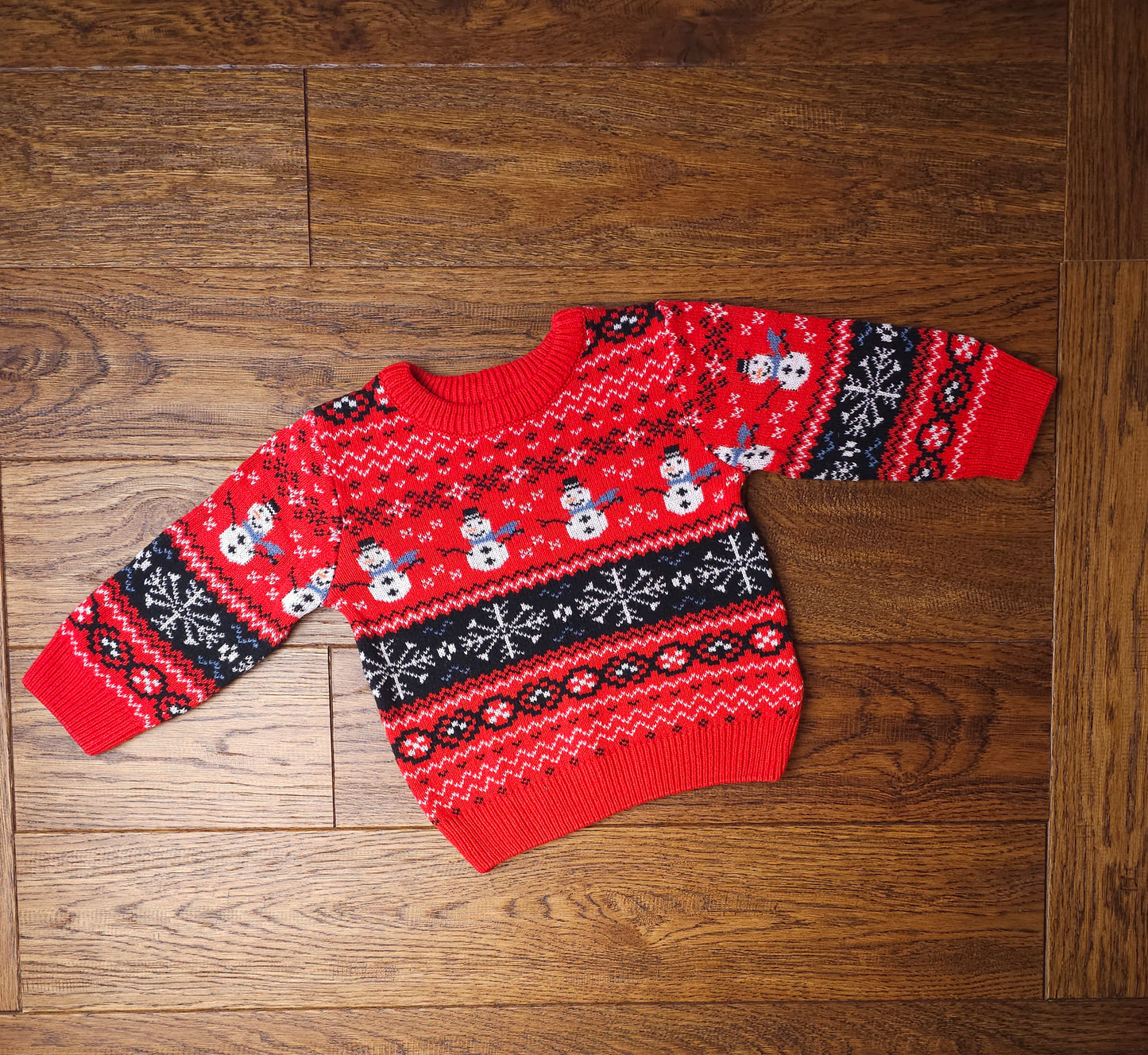 Next Snowman Christmas Jumper 9-12 Months
