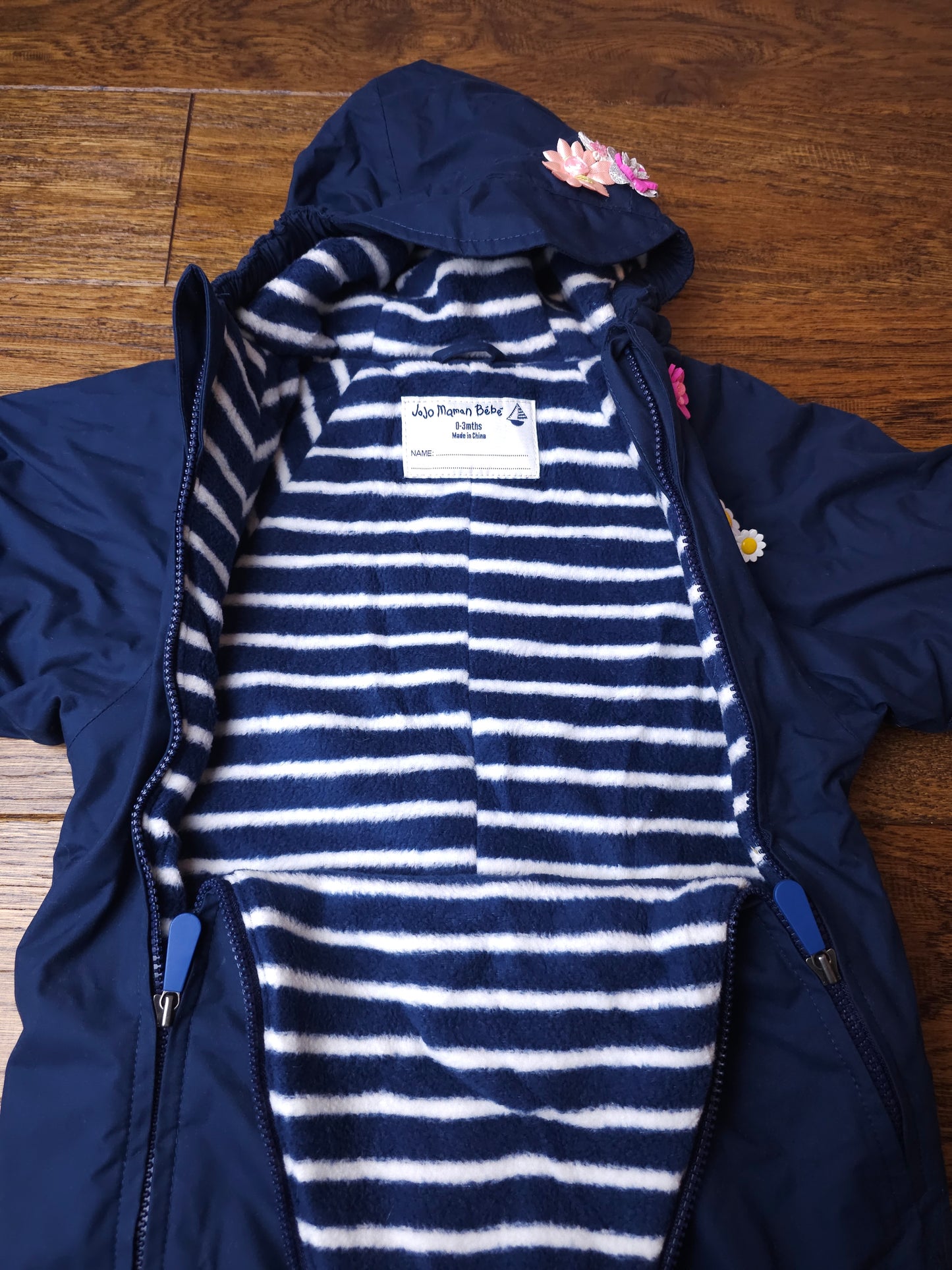 Jojo Maman Splish Splash Snowsuit Pramsuit 0-3 Months