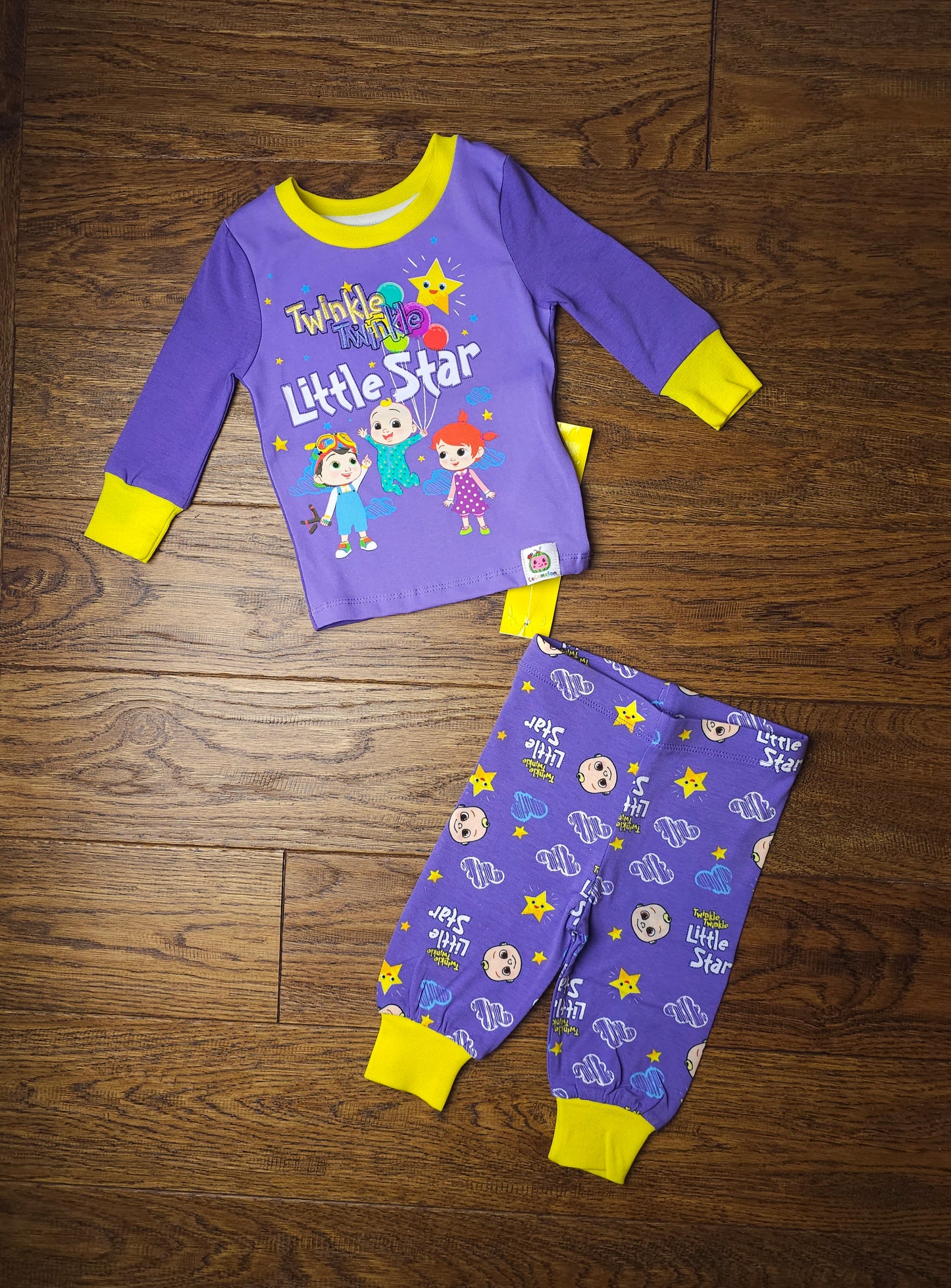 Official Cocomelon Twinkle Little Star Pyjamas 6-12 Months, 12-18 Months