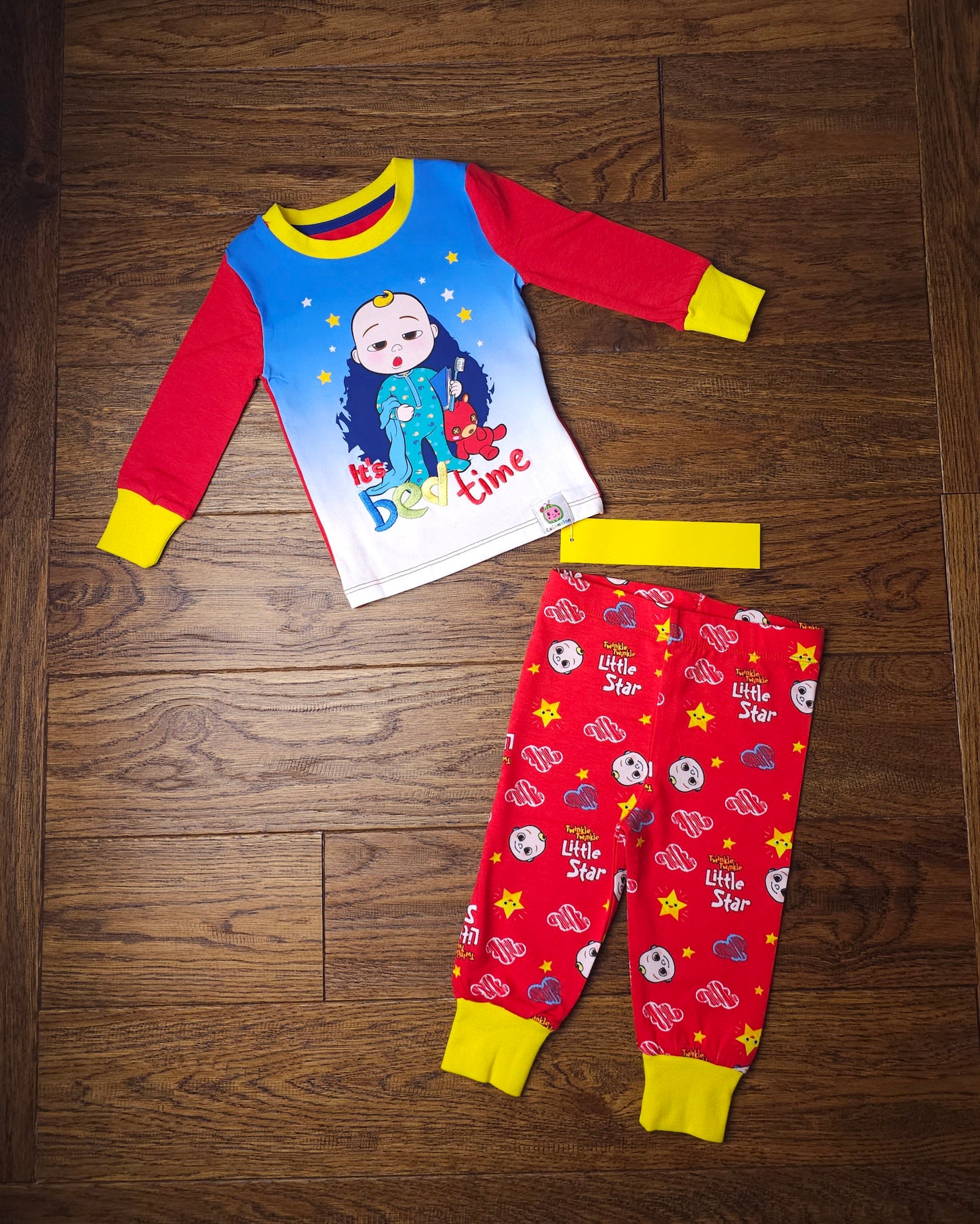 Official Cocomelon It's Bedtime Pyjamas 6-12 Months, 12-18 Months, 18-24 Months