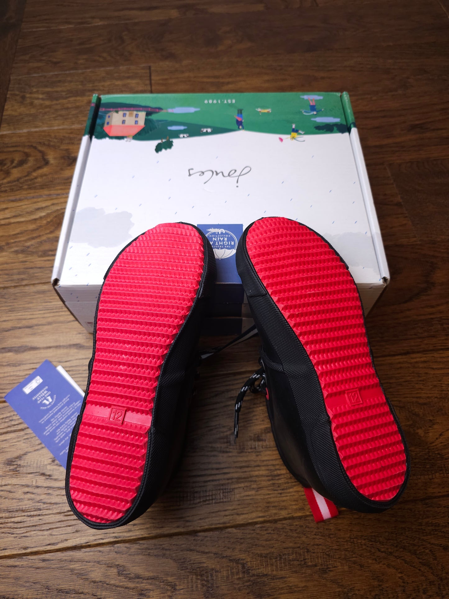 Joules Right As Rain Lace Up Welly Boot Shoes UK 12 Child