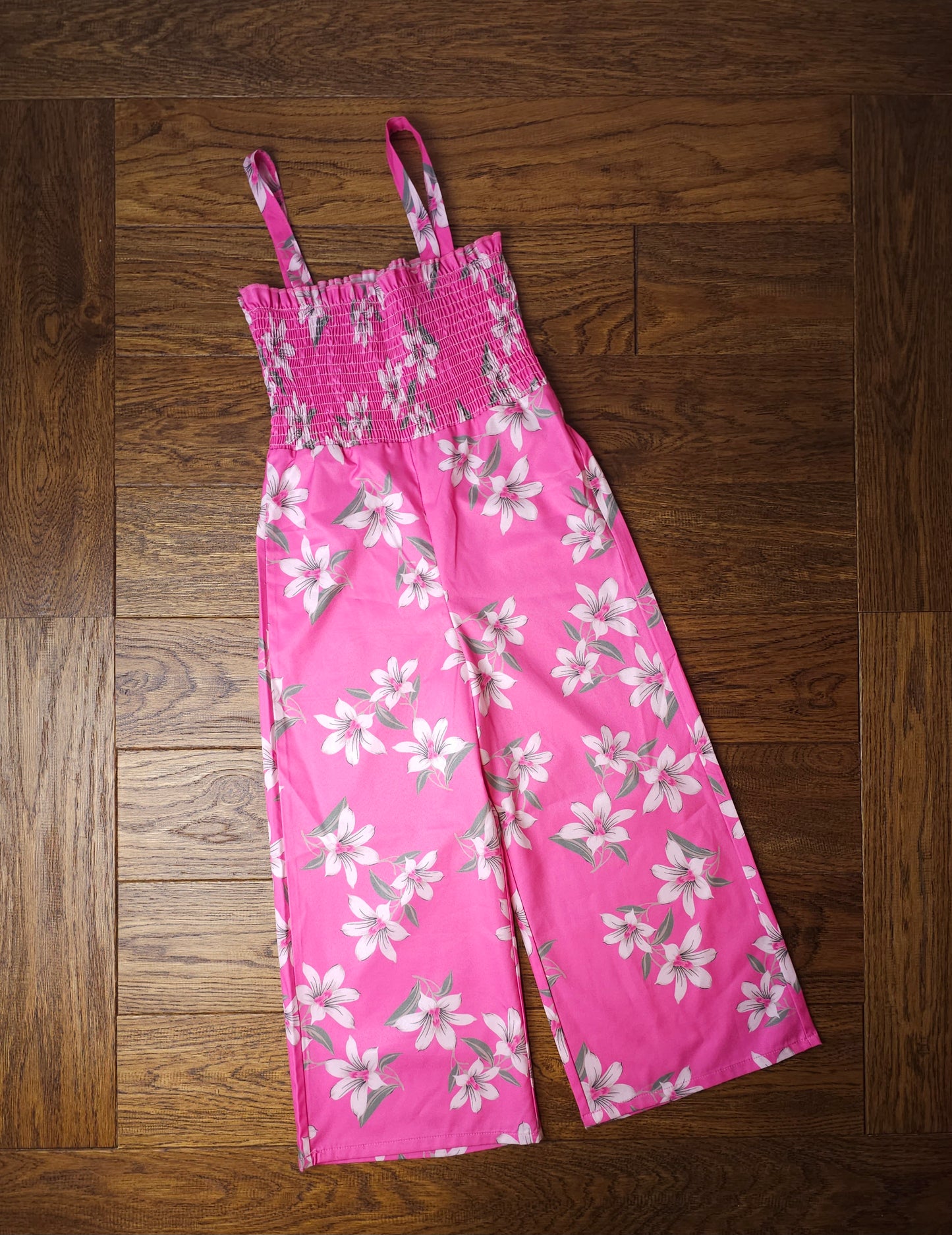 Shein Floral Jumpsuit 120 5-6 Years M