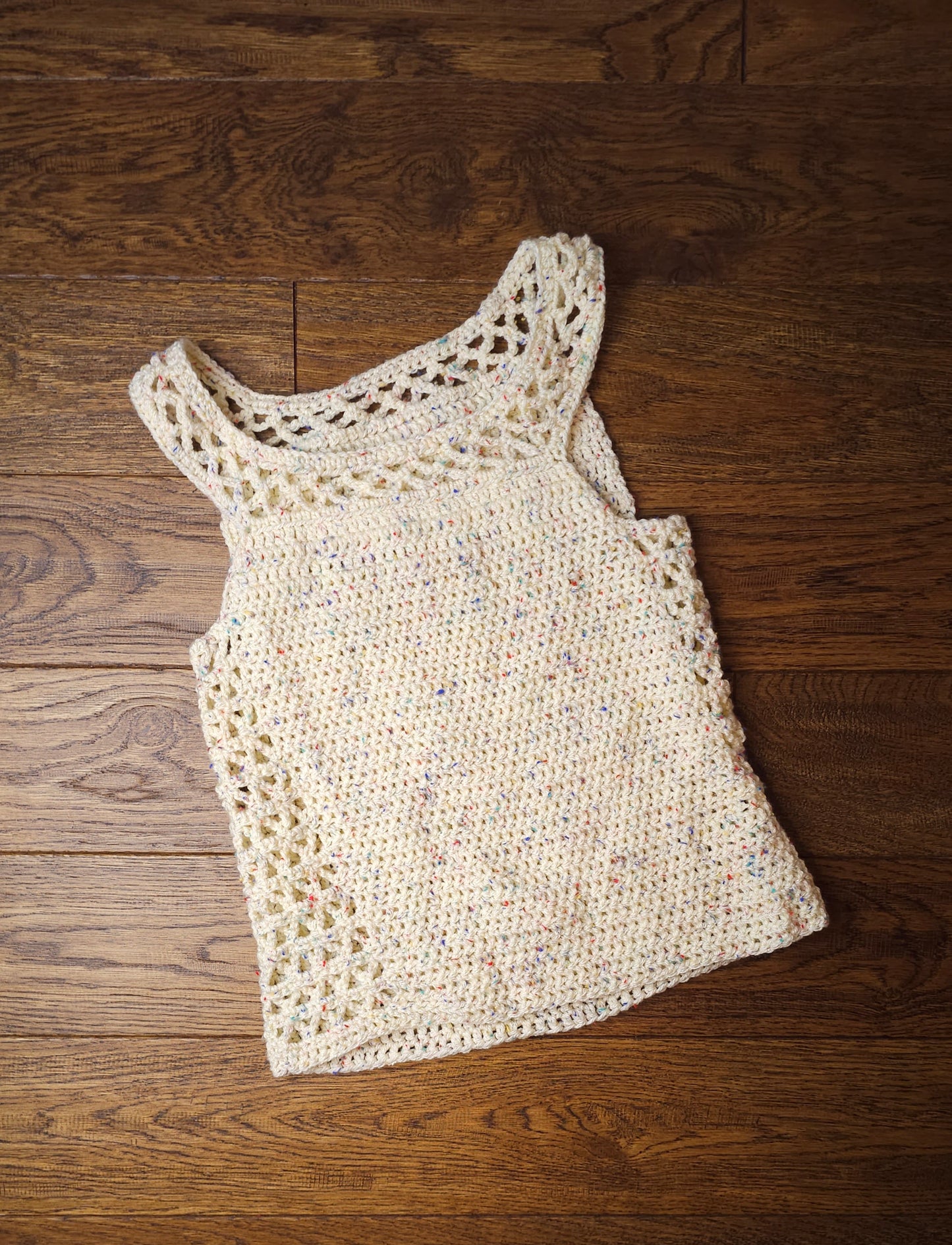 Handmade Crochet Knitted Vest Top 6-8 Years M