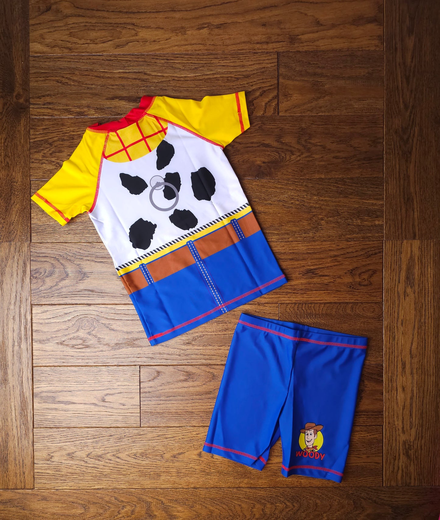 Official Disney Toy Story Woody Rash Vest and Shorts Swimming Suit Set 4-5 Years, 5-6 Years, 6-7 Years, 7-8 Years