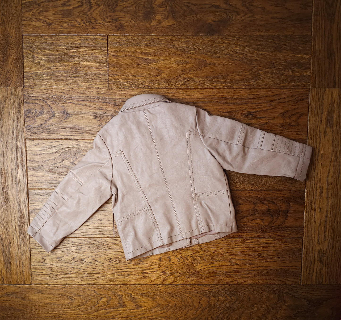 River Island Lined Faux Leather Jacket 2-3 Years