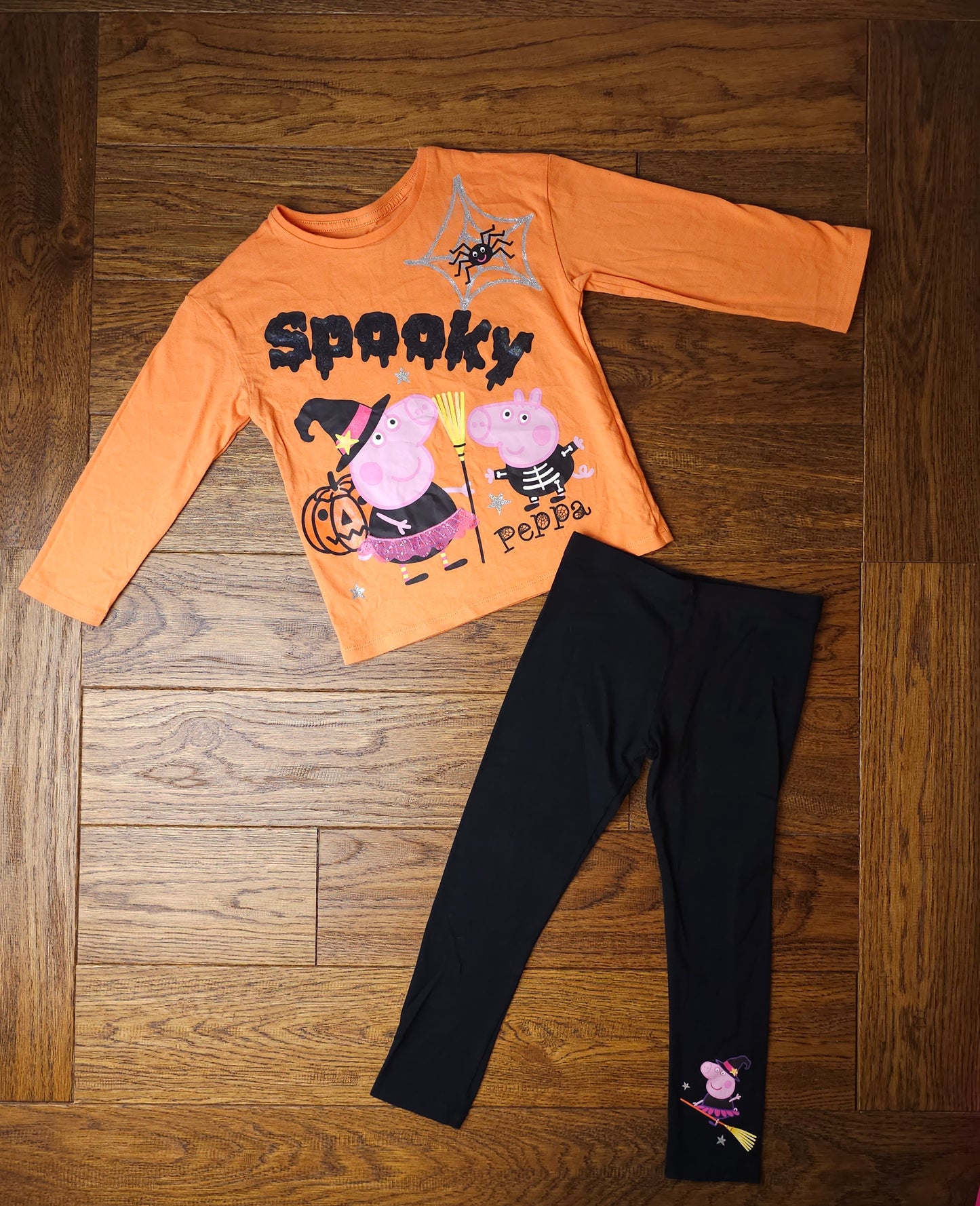 Official Peppa Pig Halloween Top and Leggings Outfit 4-5 Years