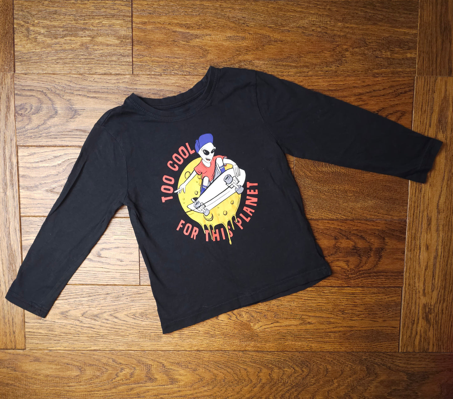 Primark Alien Skateboard Top 4-5 Years