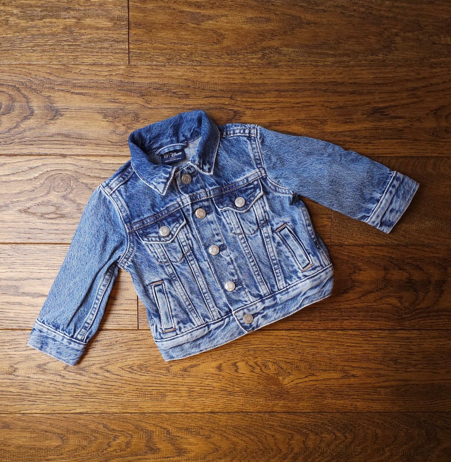 GAP Vintage Style Disney Mickey Mouse Denim Jacket 6-12 Months