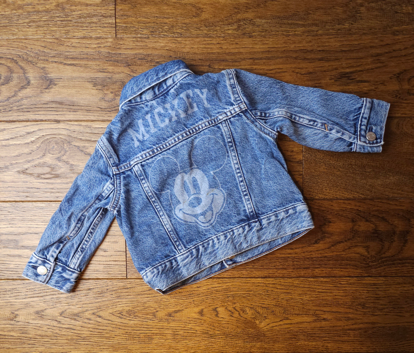 GAP Vintage Style Disney Mickey Mouse Denim Jacket 6-12 Months