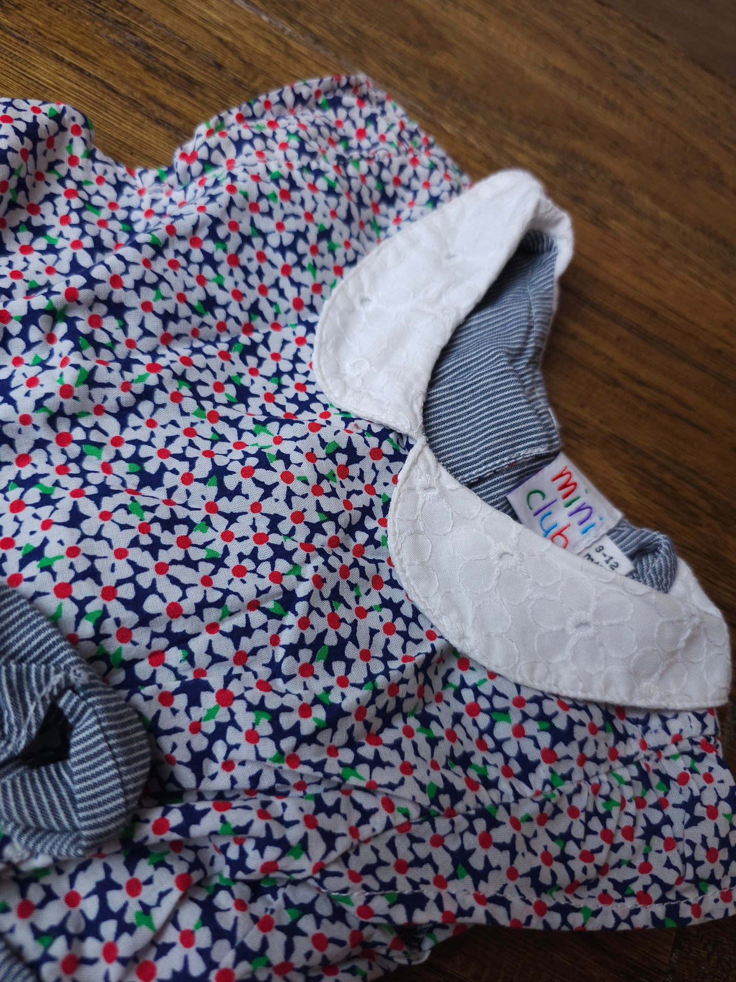 Mini Club Floral Collared Dress 9-12 Months