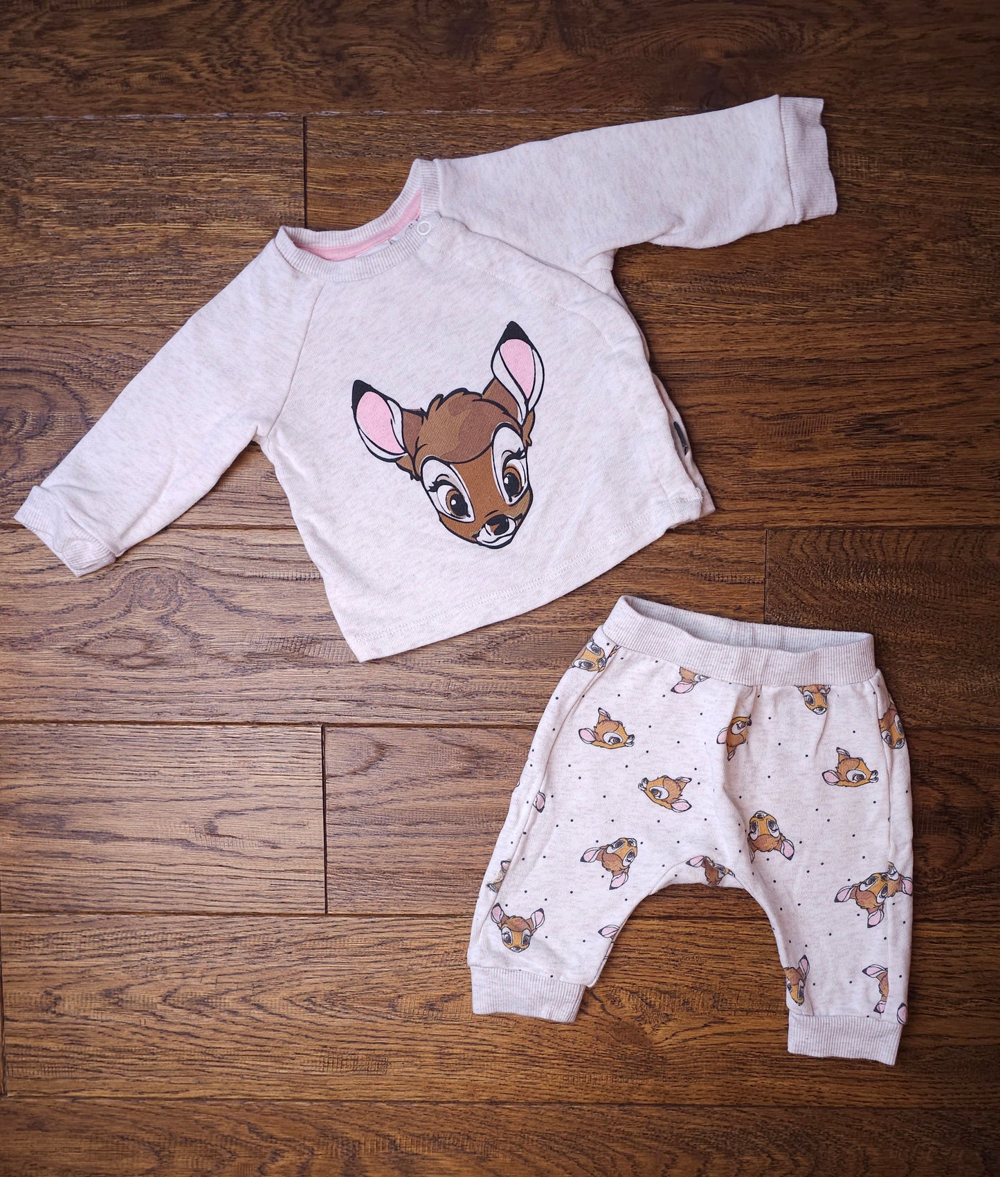 Disney Bambi Outfit Set 2-4 Months.