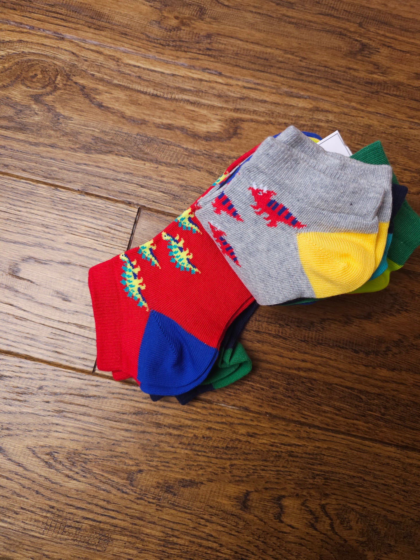 Next 7x Dinosaur Trainer Socks UK 4-6.5 Junior