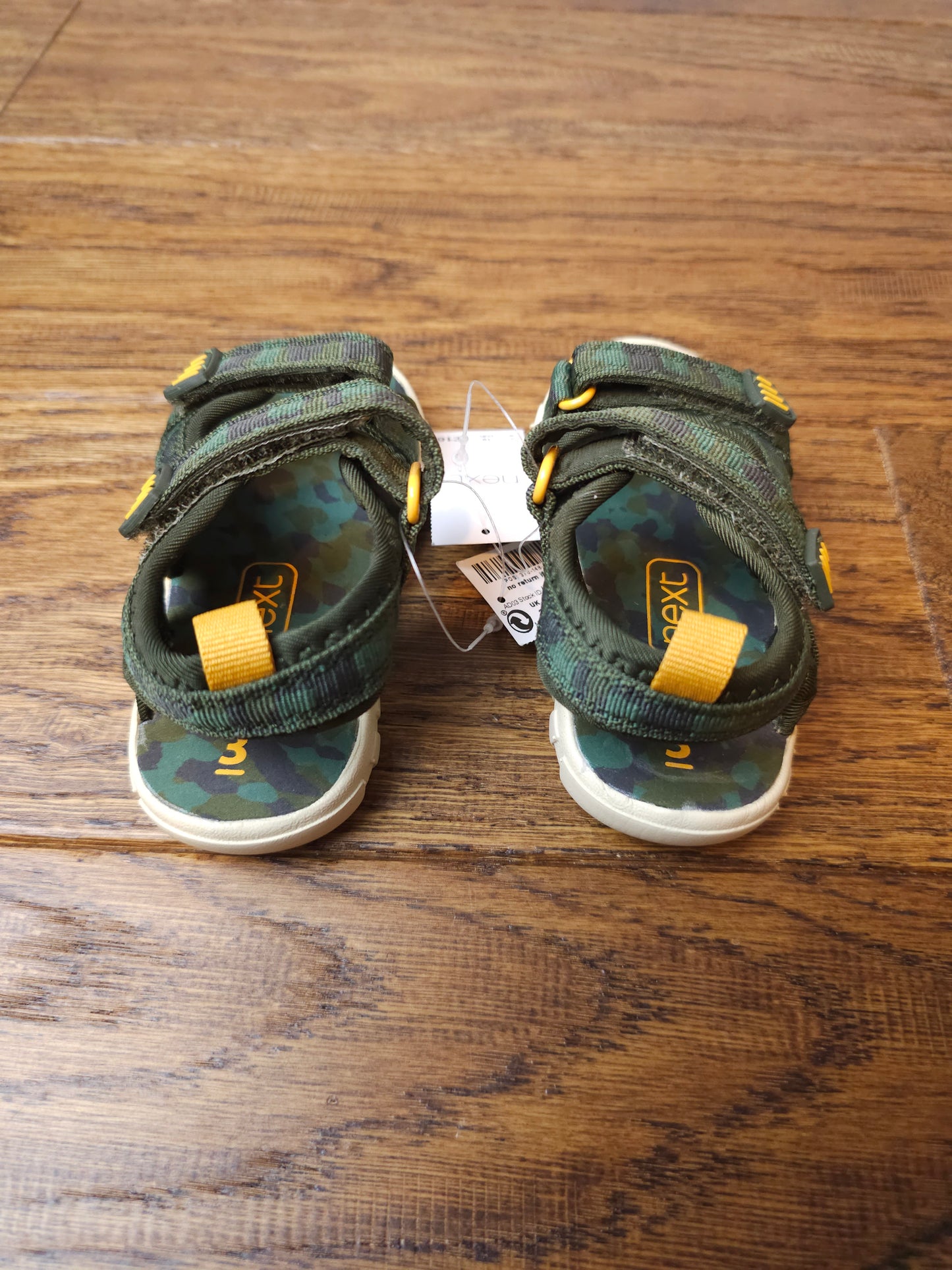 Next Camouflage Print Beach Sandals UK 3 Infant.