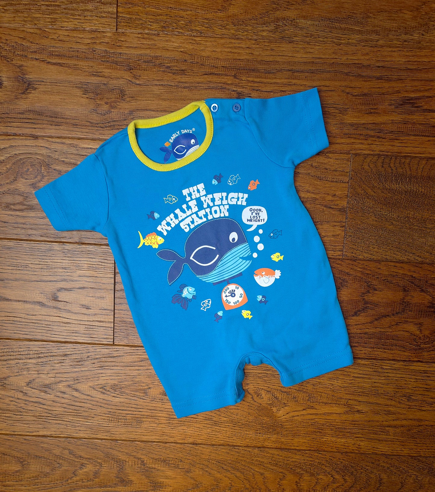 Early Days Whale Romper 0-3 Months.