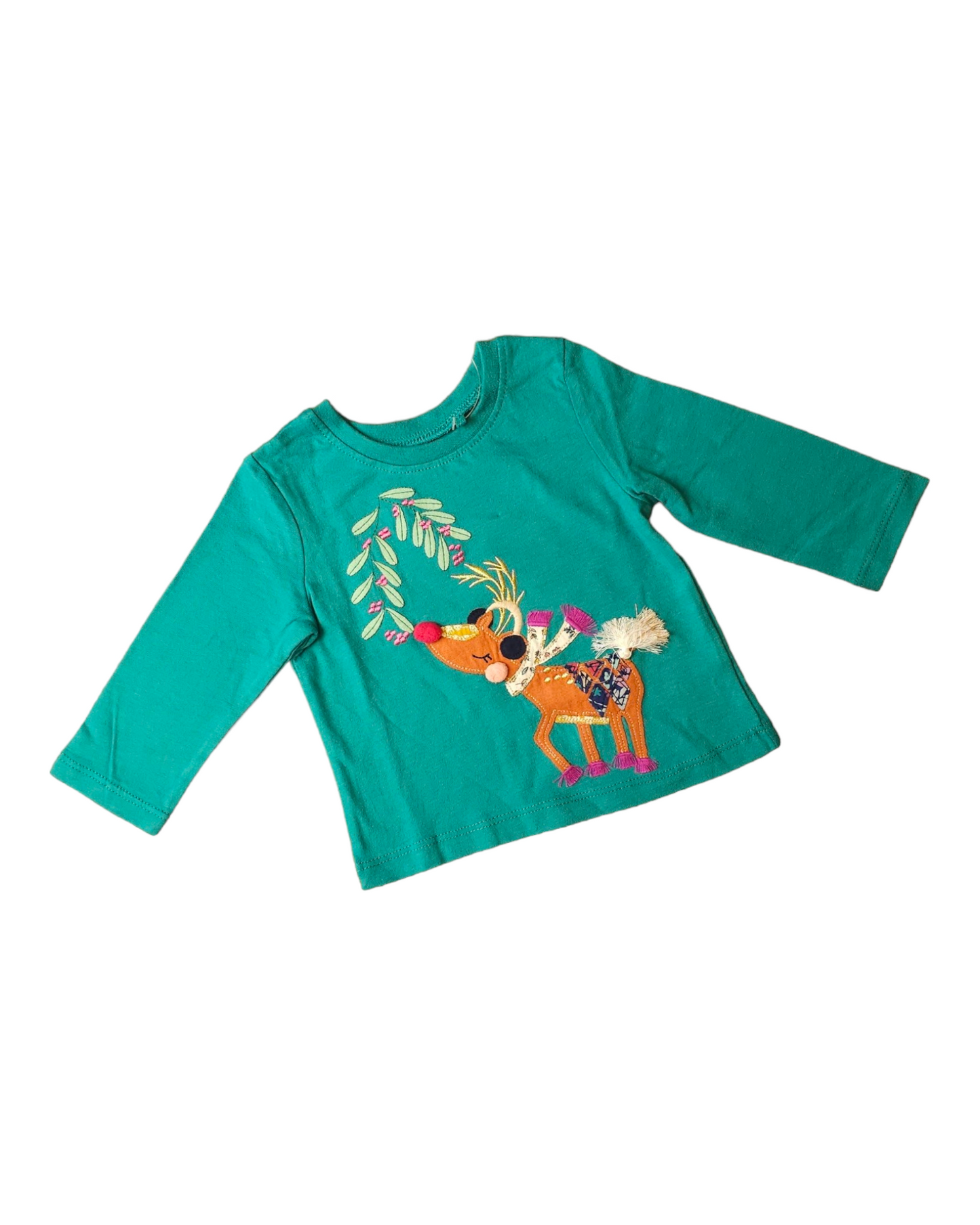 Next Christmas Rudolph Reindeer Top 3-6 Months