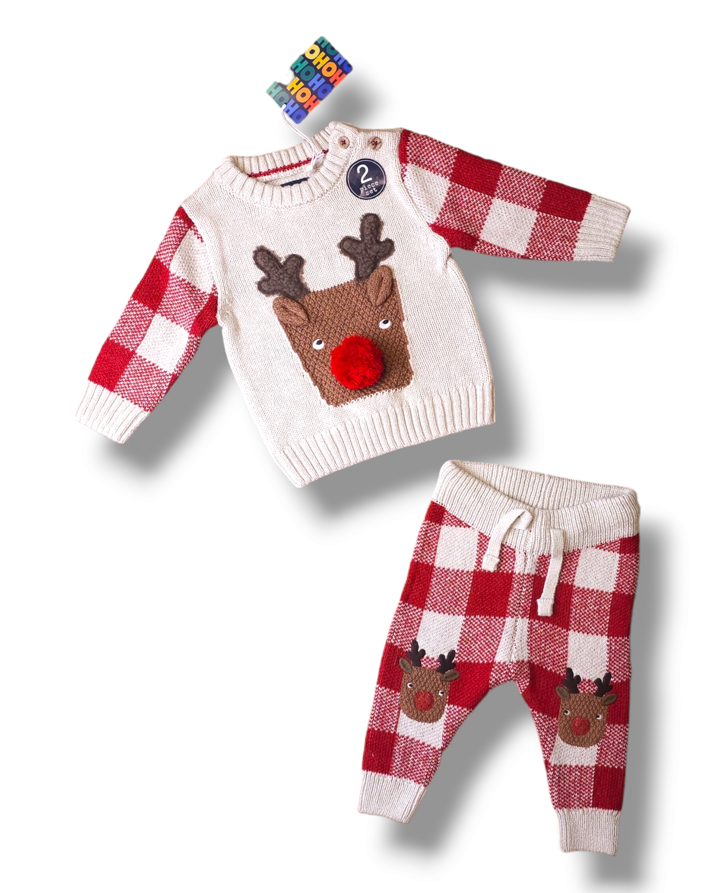 Next Rudolph Reindeer Christmas Outfit 3-6 Months, 6-9 Months, 9-12 Months, 12-18 Months