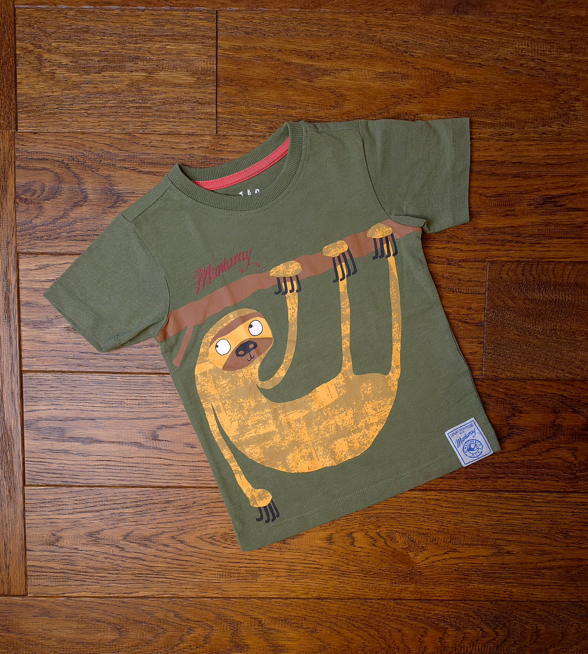 Mantaray Sloth T-Shirt 2-3 Years.