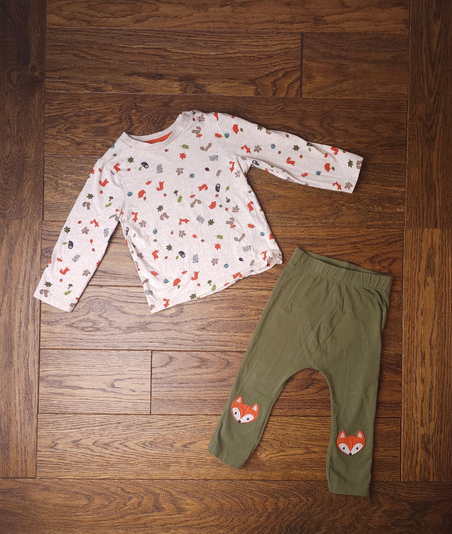 Nutmeg Autumnal Squirrel Fox Outfit Set 12-18 Months