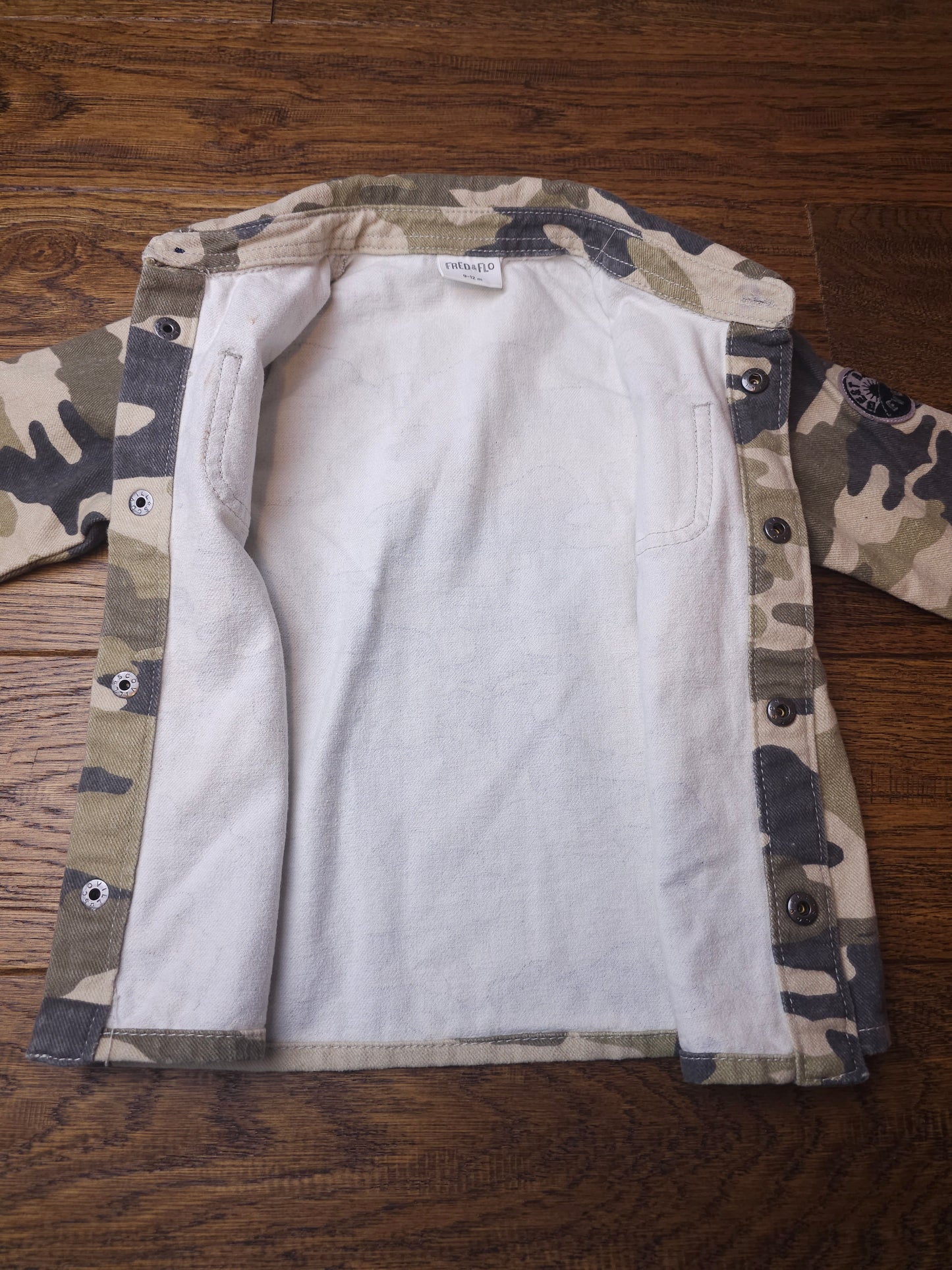 F&F Camo Shirt Jacket 9-12 Months