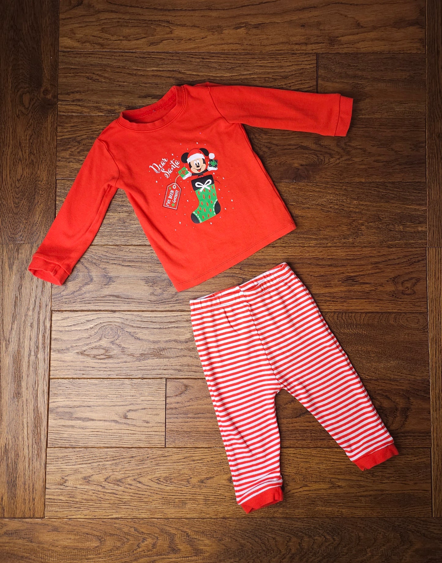 George Disney Mickey Mouse Christmas Pyjamas 12-18 Months
