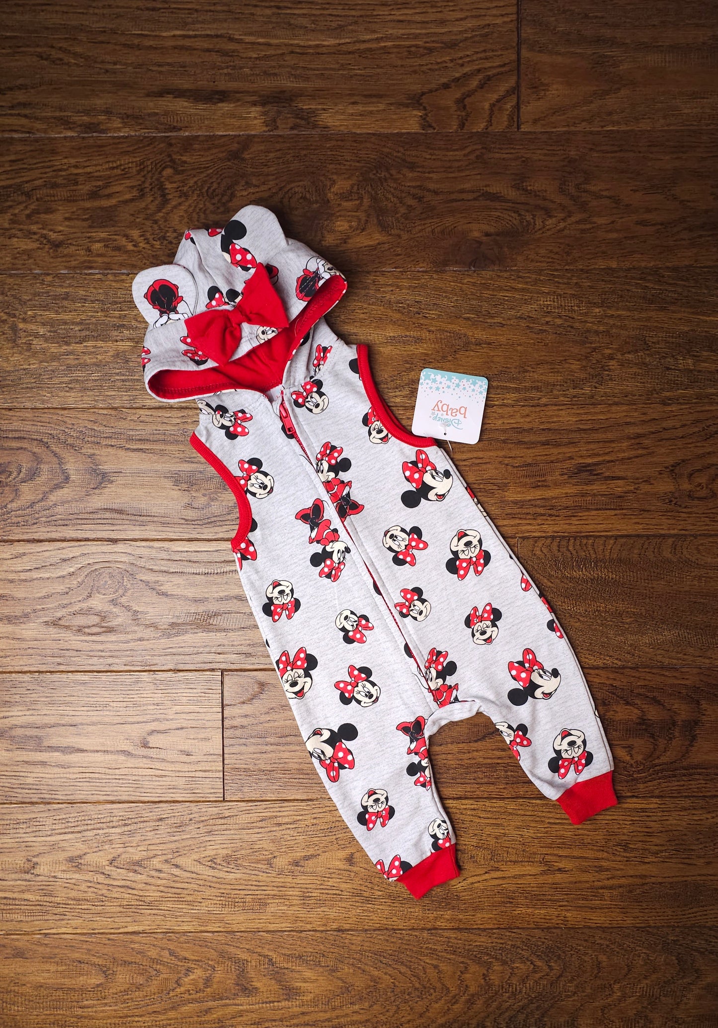 Disney Minnie Mouse Hooded Romper 3-6 Months