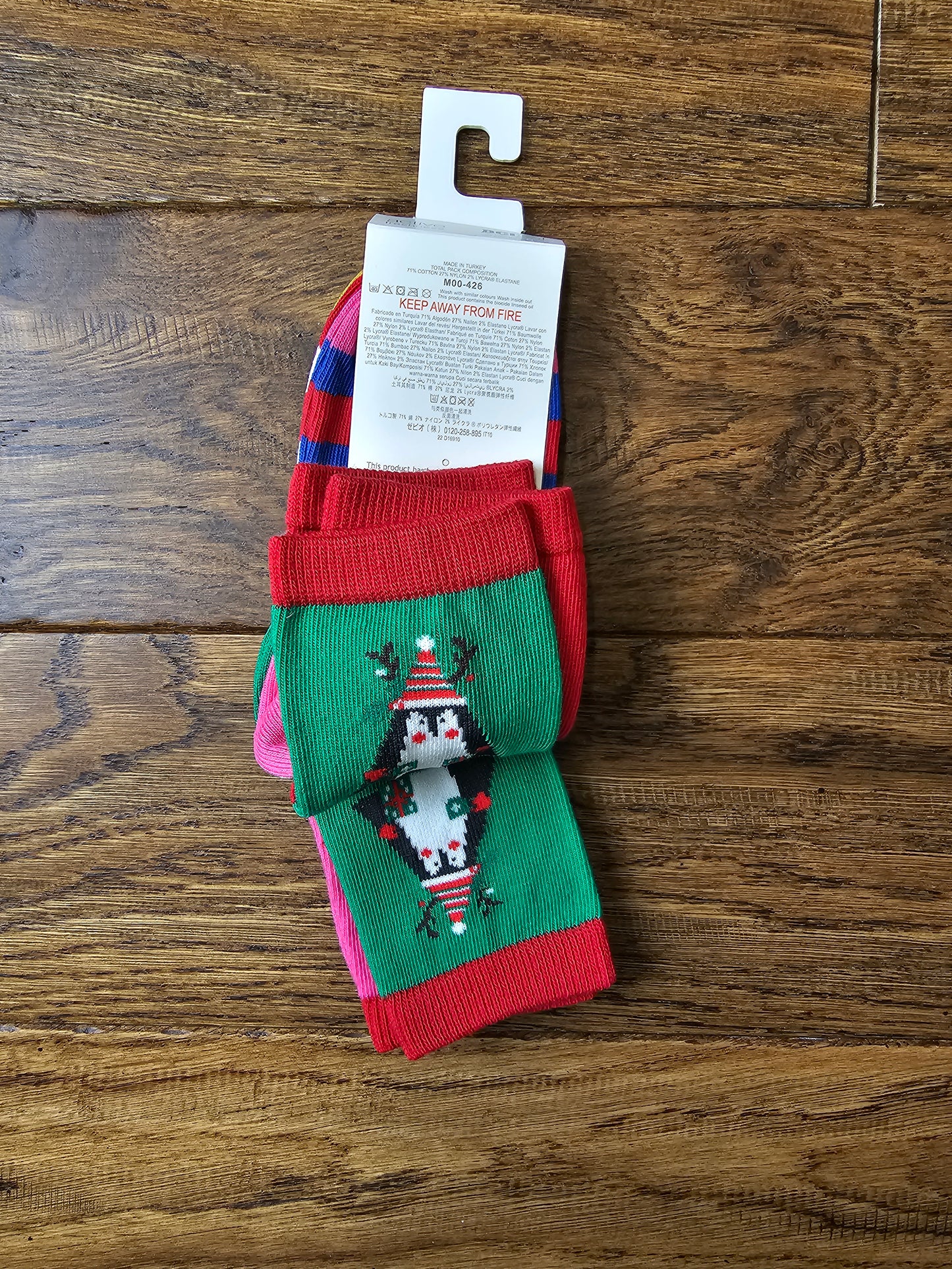 Next 3x Christmas Socks UK 3-5.5 Infant, UK 6-8.5 Infant