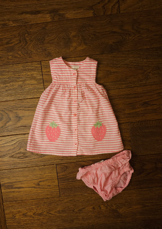 Next Strawberry Dress with Bloomers