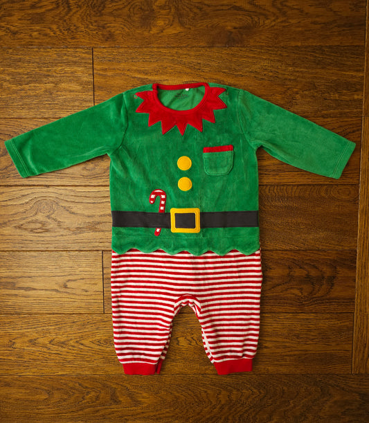 Next Christmas Elf Sleepsuit 6-9 Months