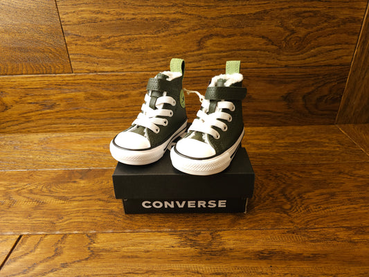 Converse Lined Leather Easy On Trainers UK 2 Infant, UK 3 Infant