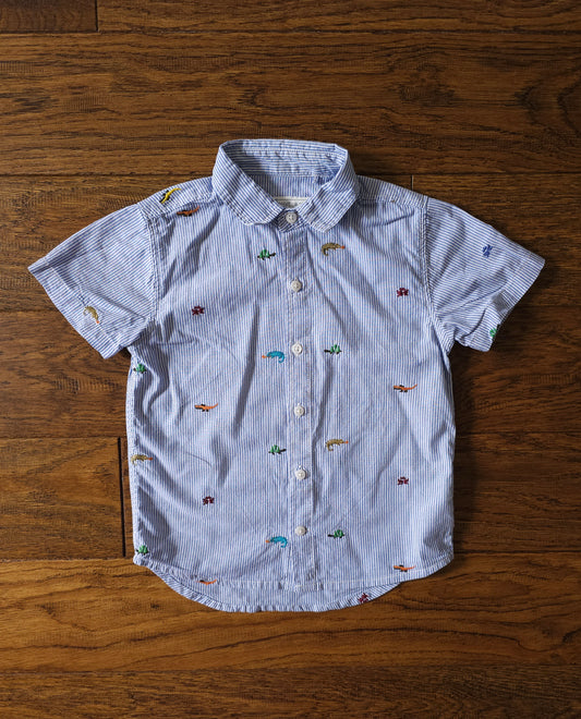 Next Tortoise, Crab, Chameleon and Crocodile Embroidered Shirt 3-4 Years