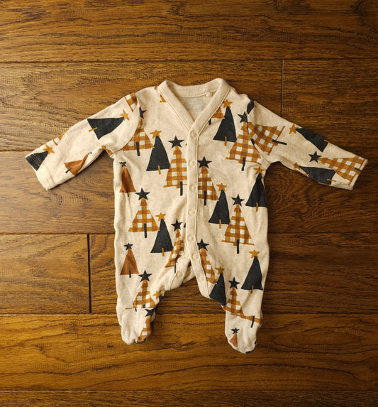 TU Christmas Tree Sleepsuit Newborn