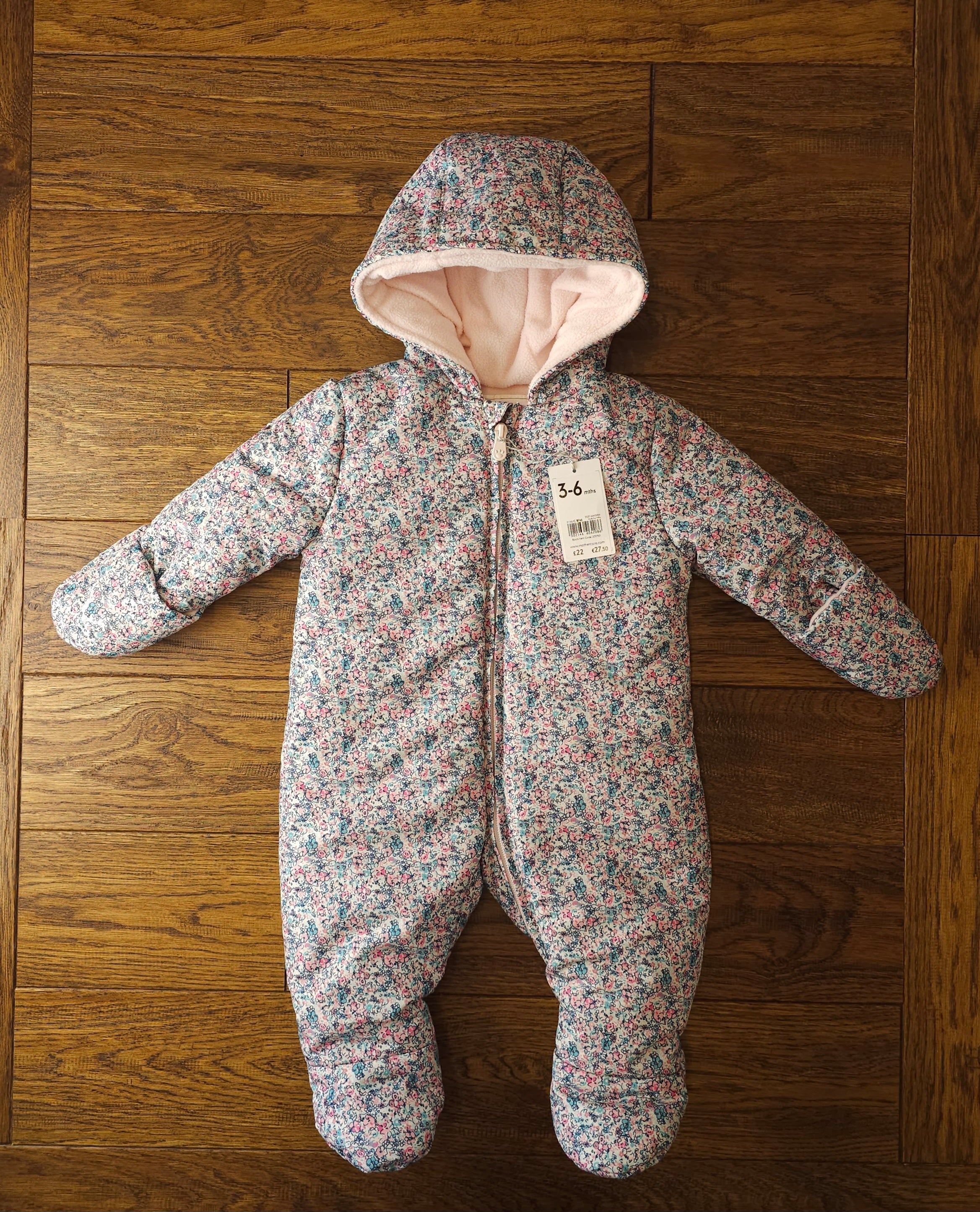 Tesco baby shop girl snowsuit