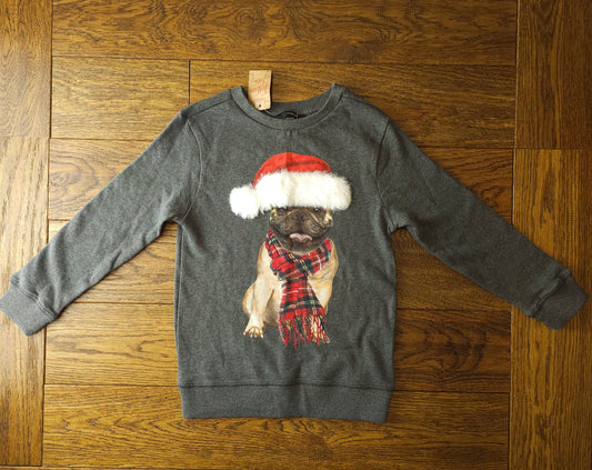 Goerge Christmas Santa Pug Jumper