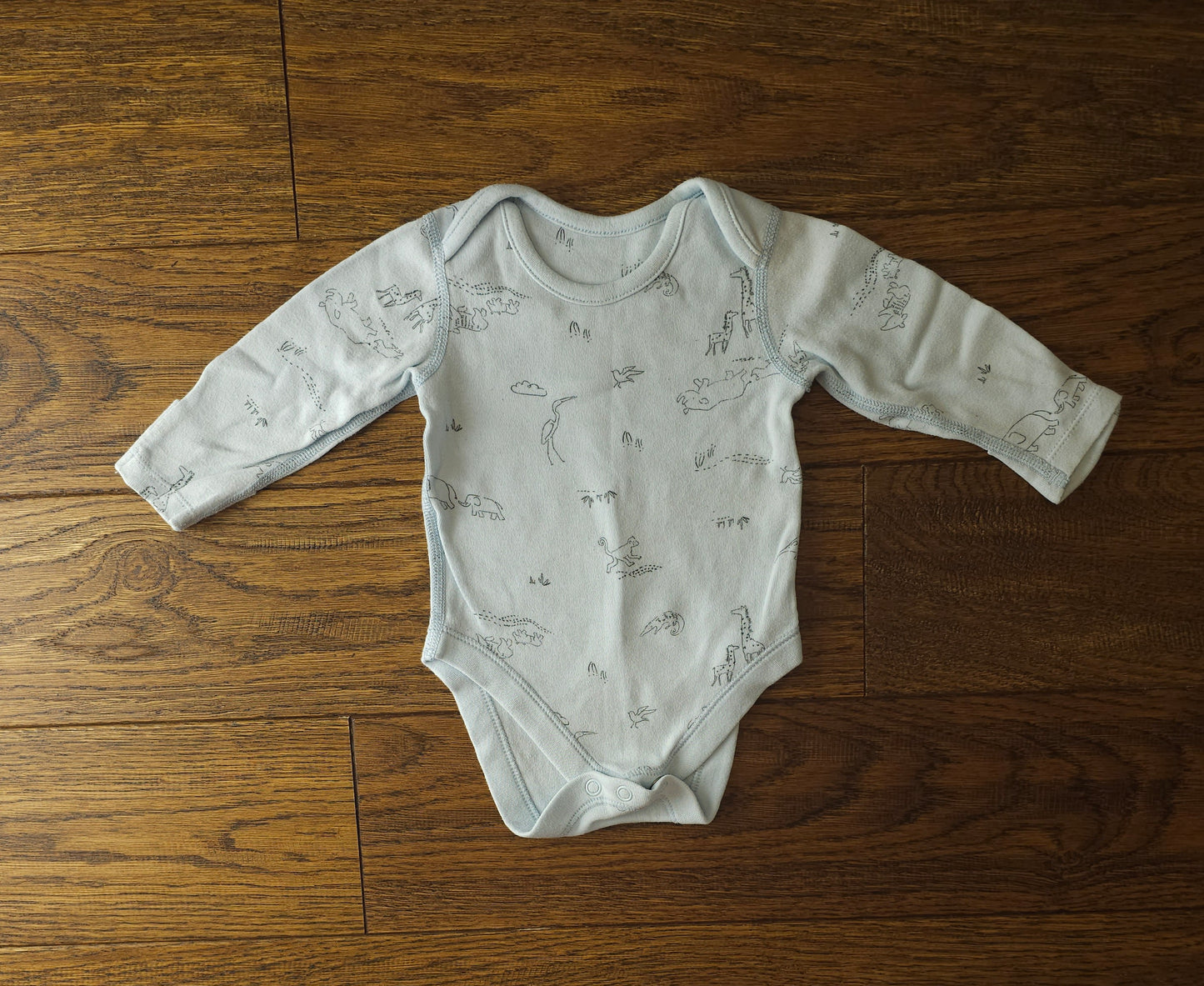 Marks and Spencer Safari Long Sleeve Bodysuit 0-3 Months