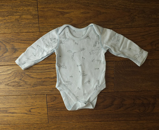 Marks and Spencer Safari Long Sleeve Bodysuit 0-3 Months